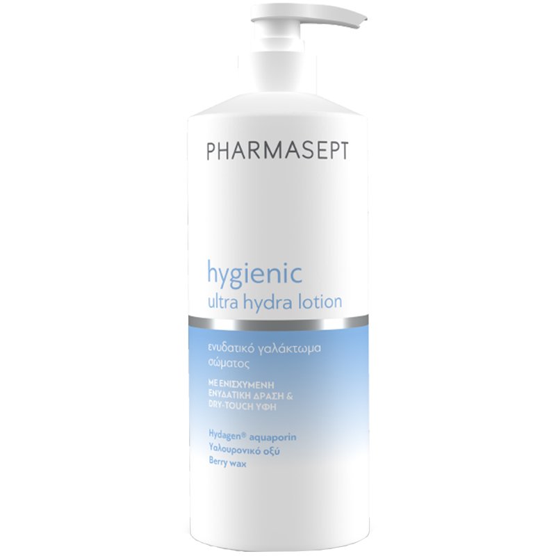 Pharmasept Hygienic Ultra Hydra Lotion Λεπτόρρευστο Ενυδατικό Γαλάκτωμα Σώματος με Υαλουρονικό Οξύ 400ml