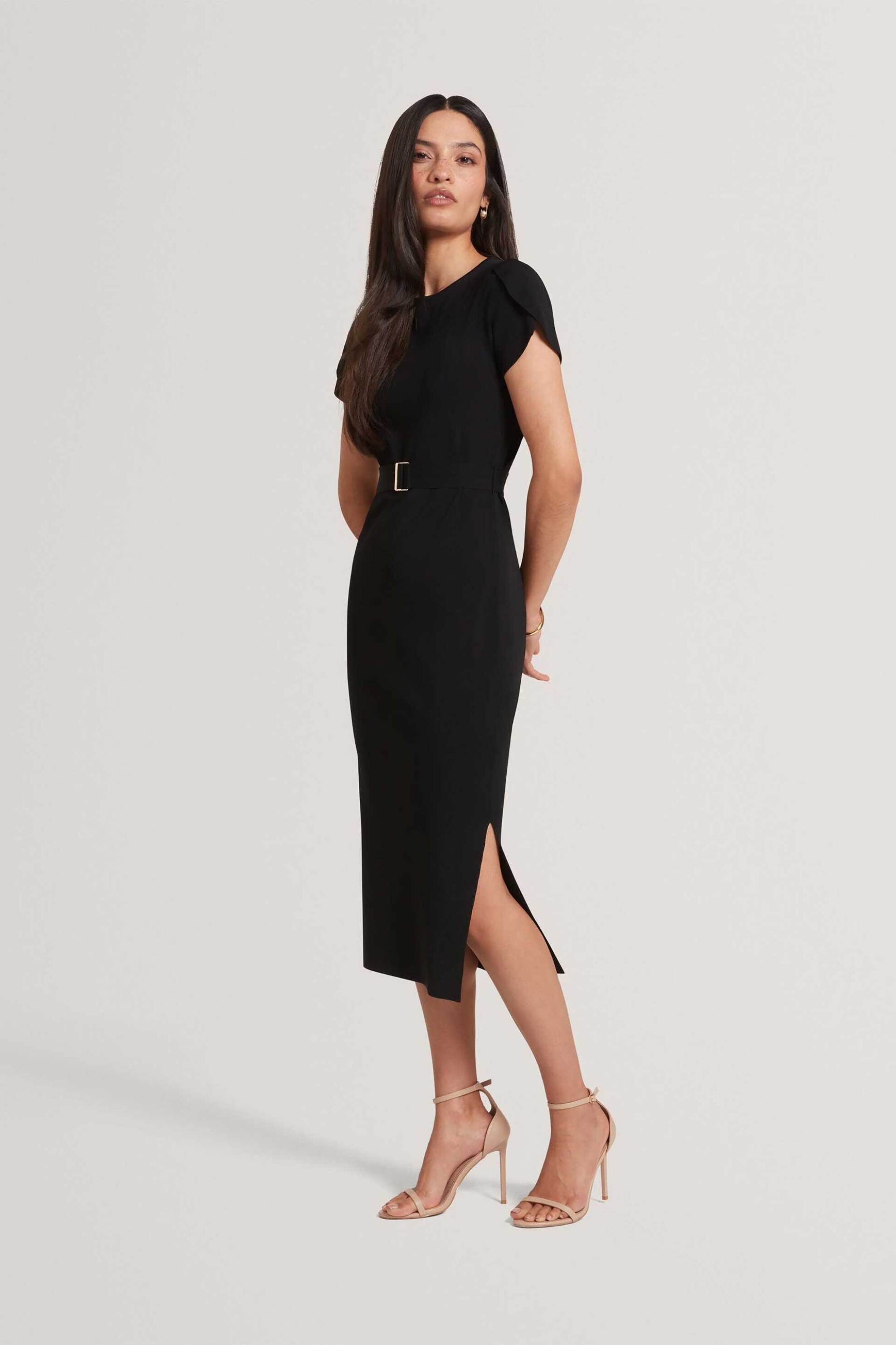 Ted Baker γυναικείο midi φόρεμα με ζώνη "Juliany" | 38