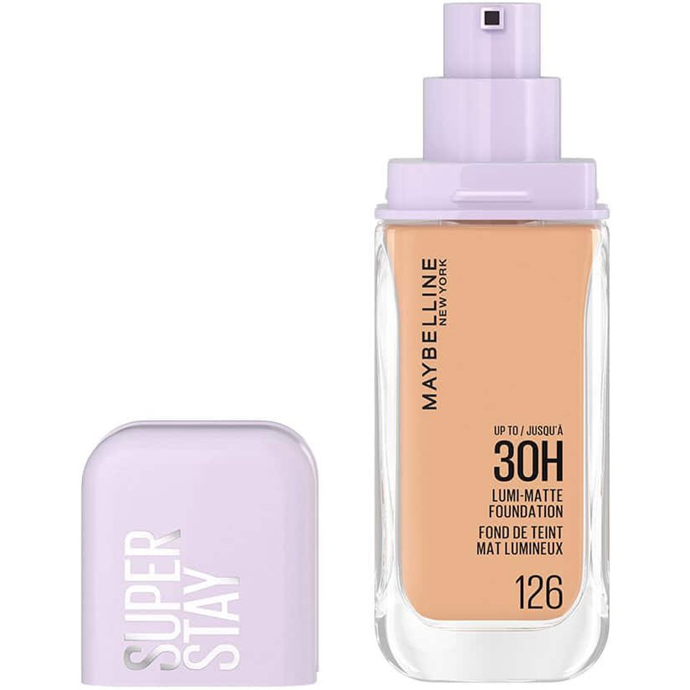 Maybelline Super Stay Lumi Matte Foundation Υγρό Βελούδινο Ματ Foundation Μεγάλης Διάρκειας 35ml - 126