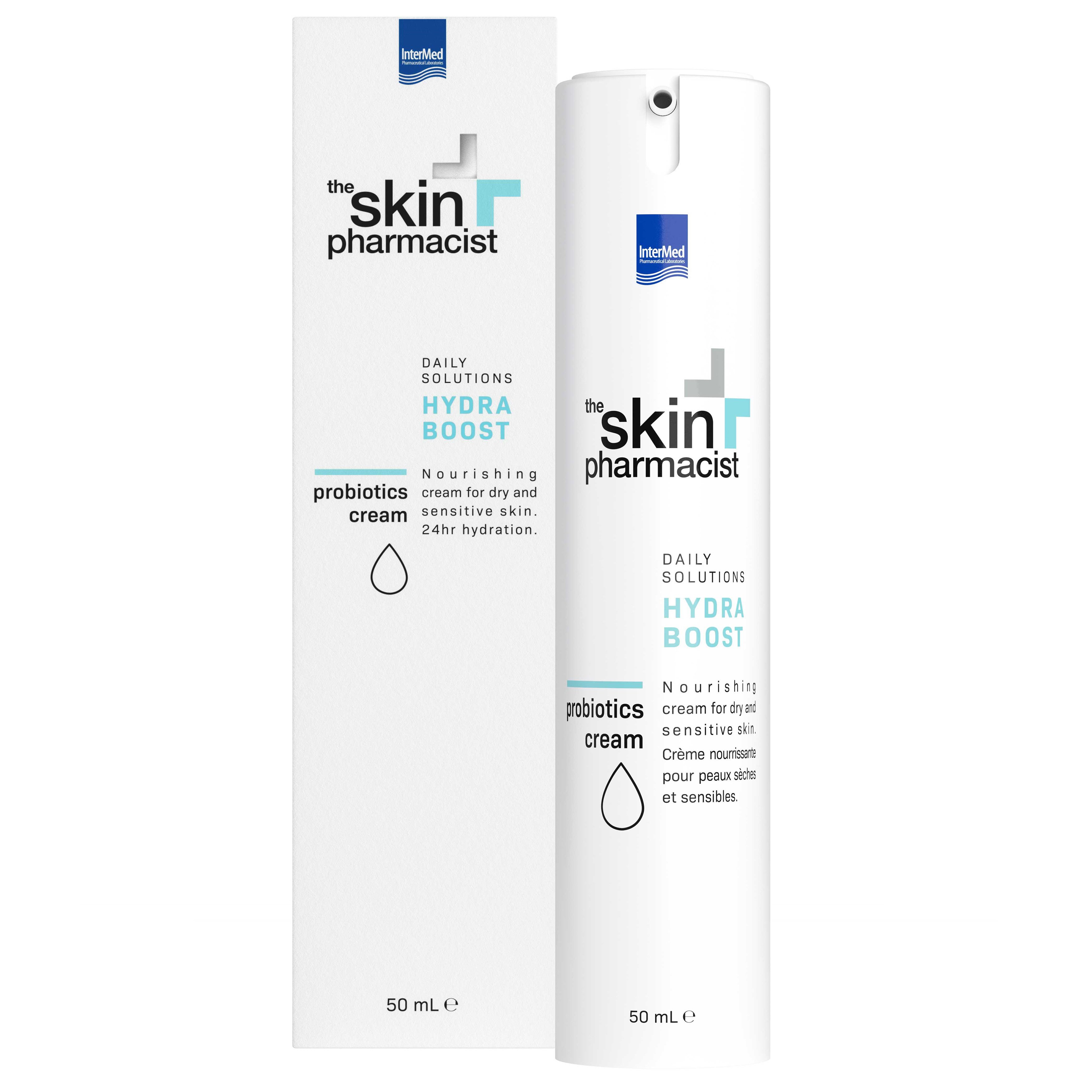 The Skin Pharmacist Hydra Boost Probiotics Cream Θρεπτική Κρέμα 24ωρης Ενυδάτωσης για Ξηρό & Ευαίσθητο Δέρμα 50ml
