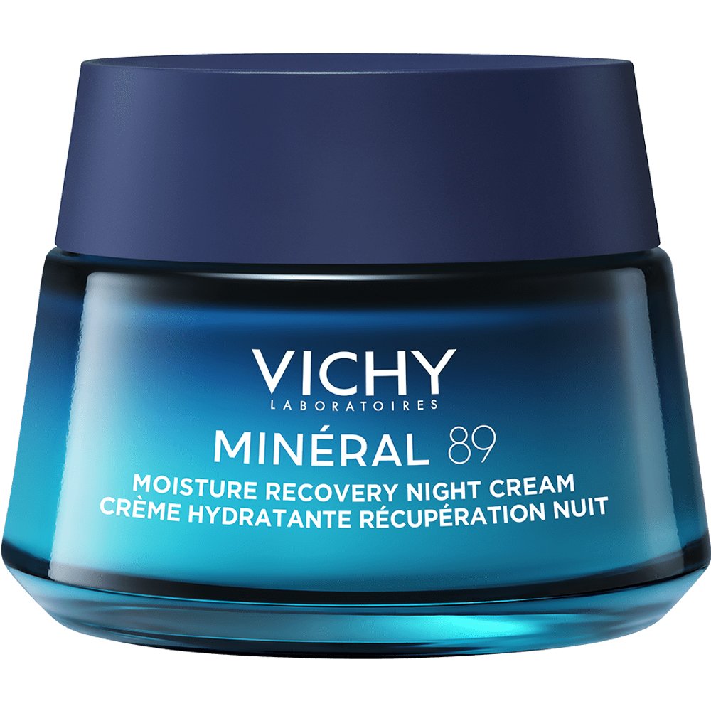 Vichy Mineral 89 Pure Melatonin Moisture Recovery Night Cream Κρέμα Νυκτός με Καθαρή Μελατονίνη, Υαλουρονικό Οξύ & Μεταλλικά Στοιχεία για Επιδερμίδα Ενυδατωμένη, Γεμάτη Ζωντάνια & Λάμψη 50ml