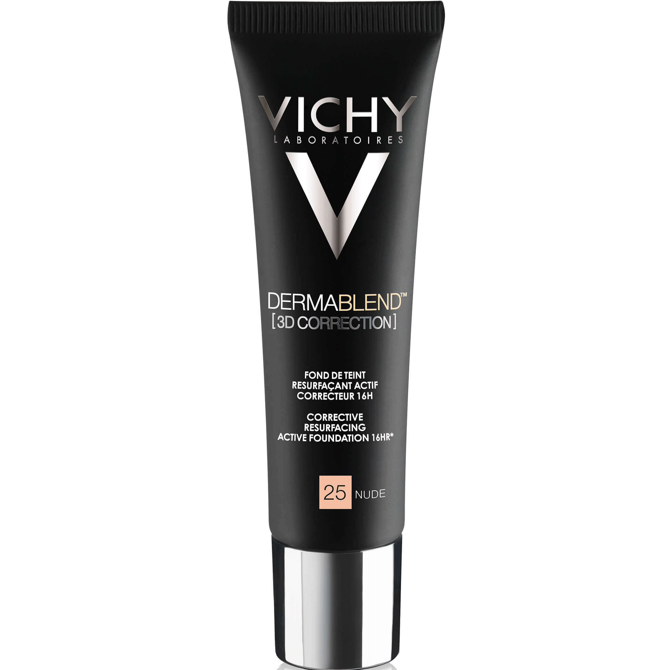 Vichy Dermablend 3D Make Up Μέικαπ Ενεργής Διόρθωσης 16 Ωρών Υψηλής Κάλυψης του Χρωματικού Τόνου 30ml - 25 Nude
