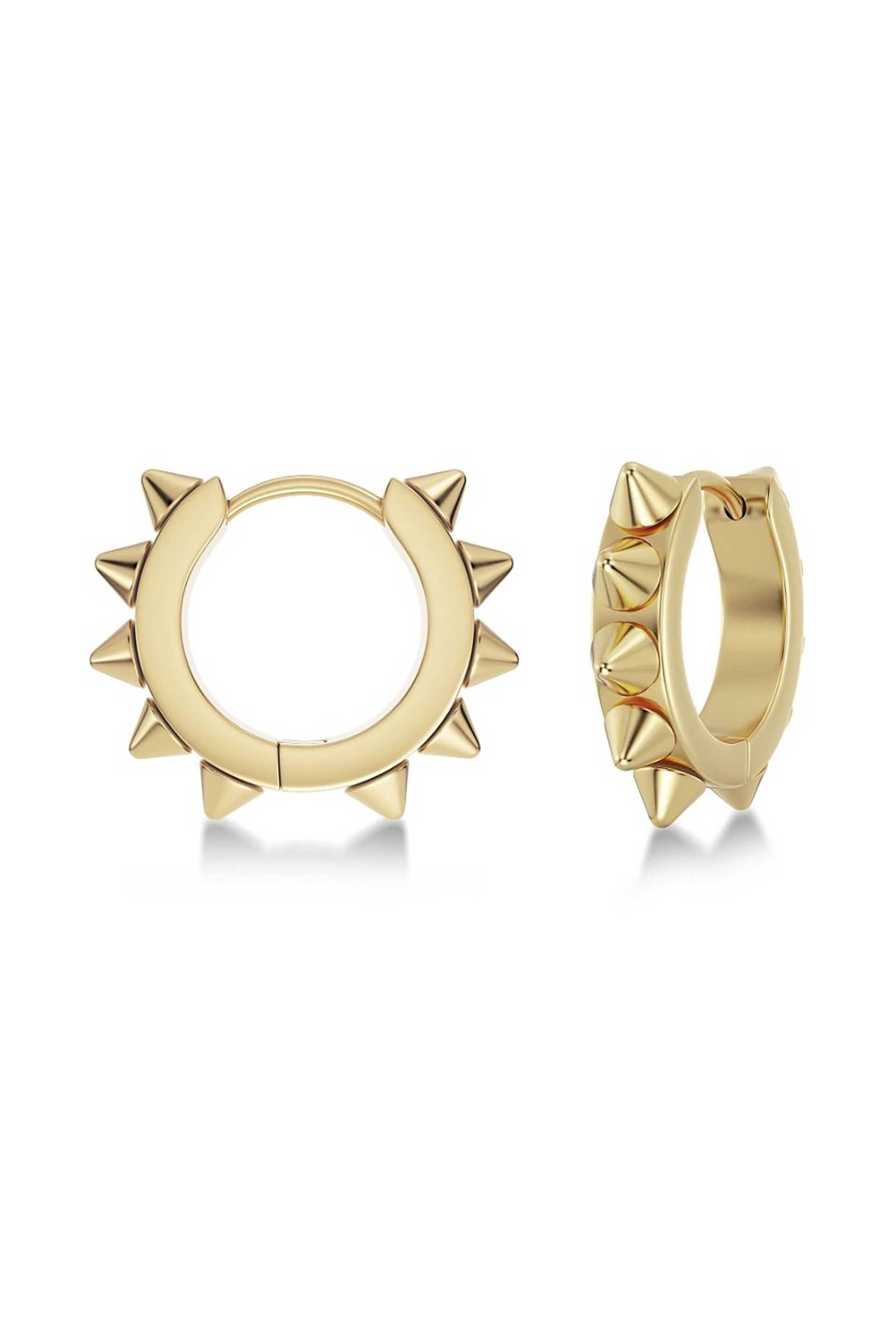 EDBLAD γυναικεία σκουλαρίκια "Peak Hoops Icon Gold" (L)