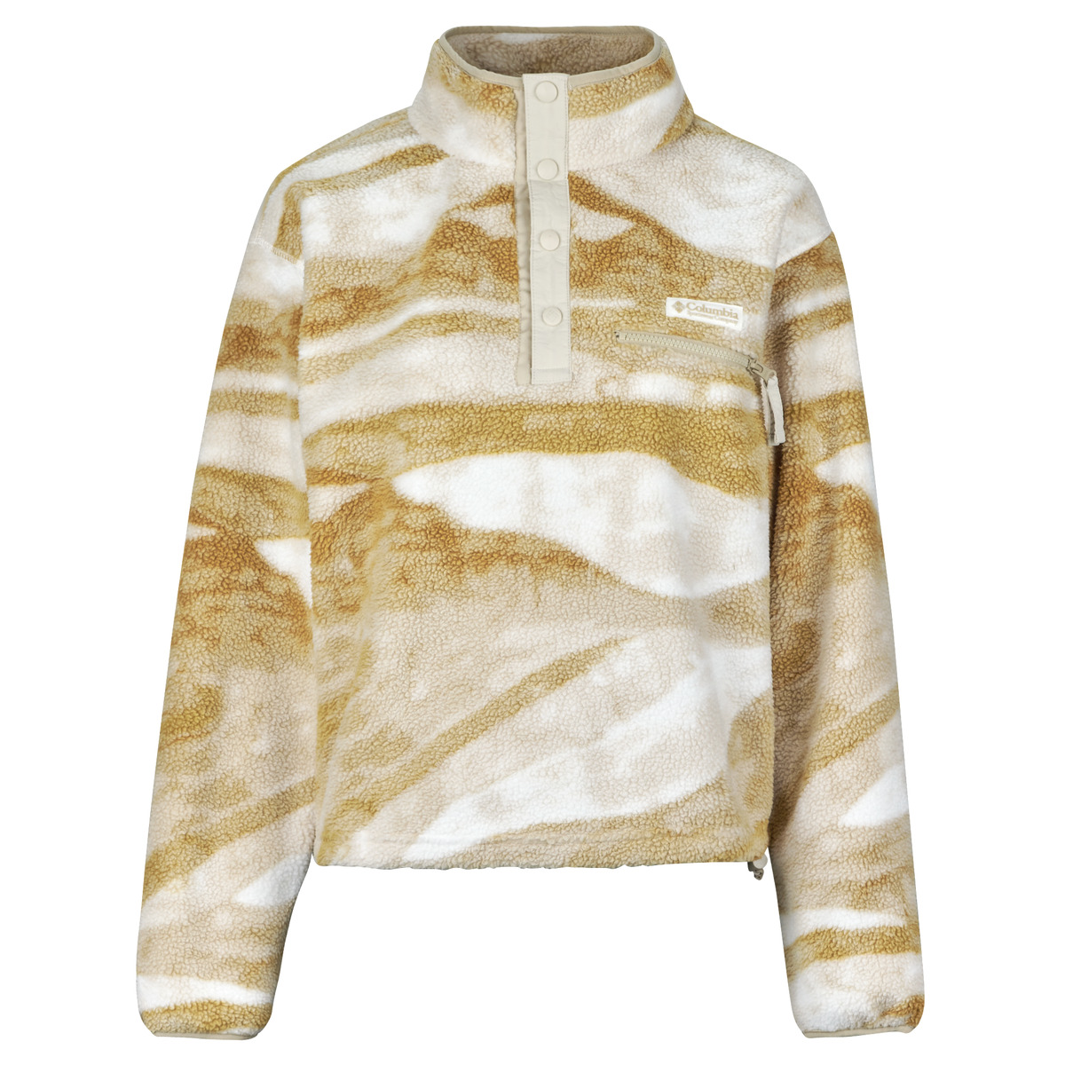 Fleece Columbia Helvetia II Printed Cropped Half Snap