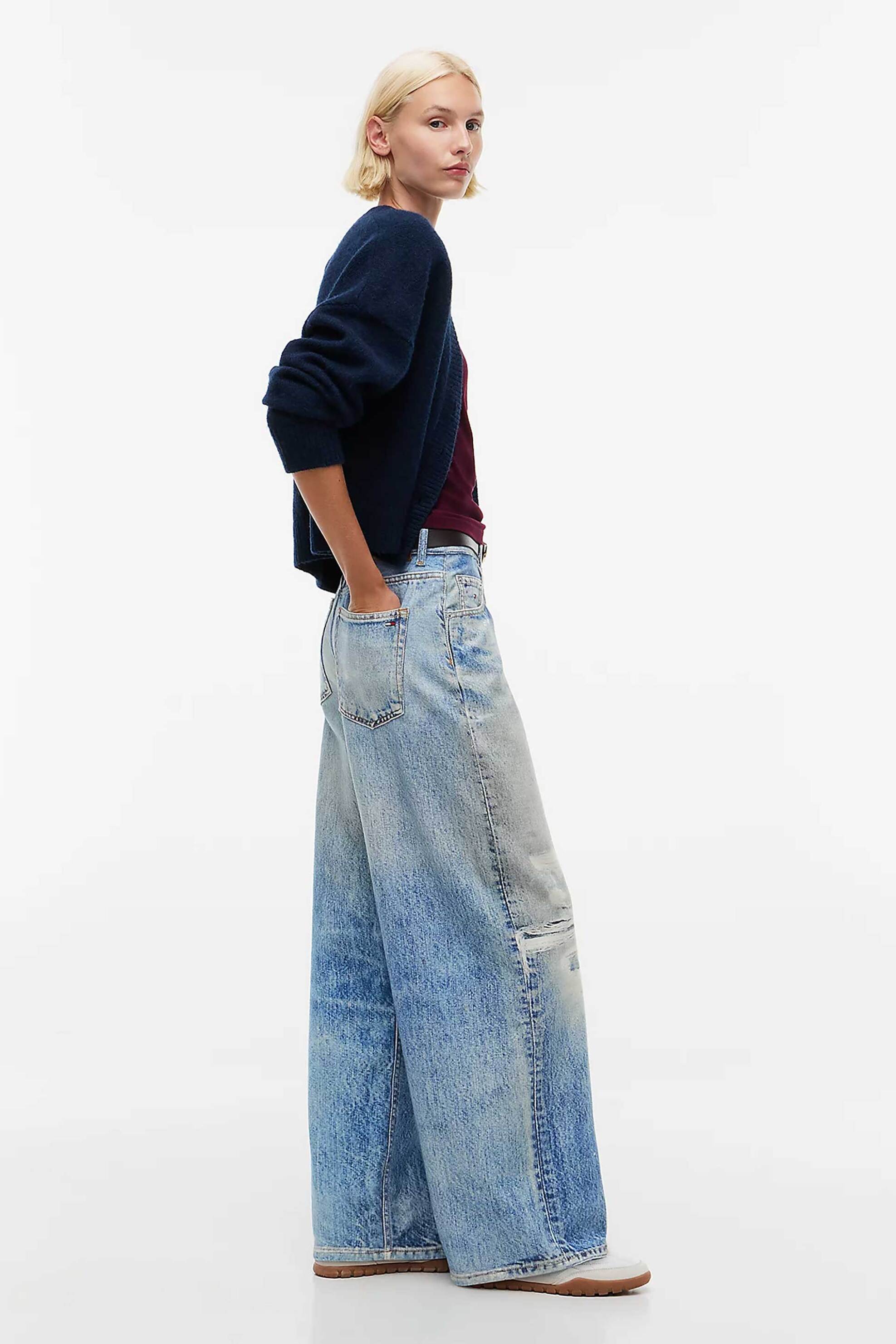 Tommy Jeans γυναικείο τζιν παντελόνι πεντάτσεπο Loose Wide Fit