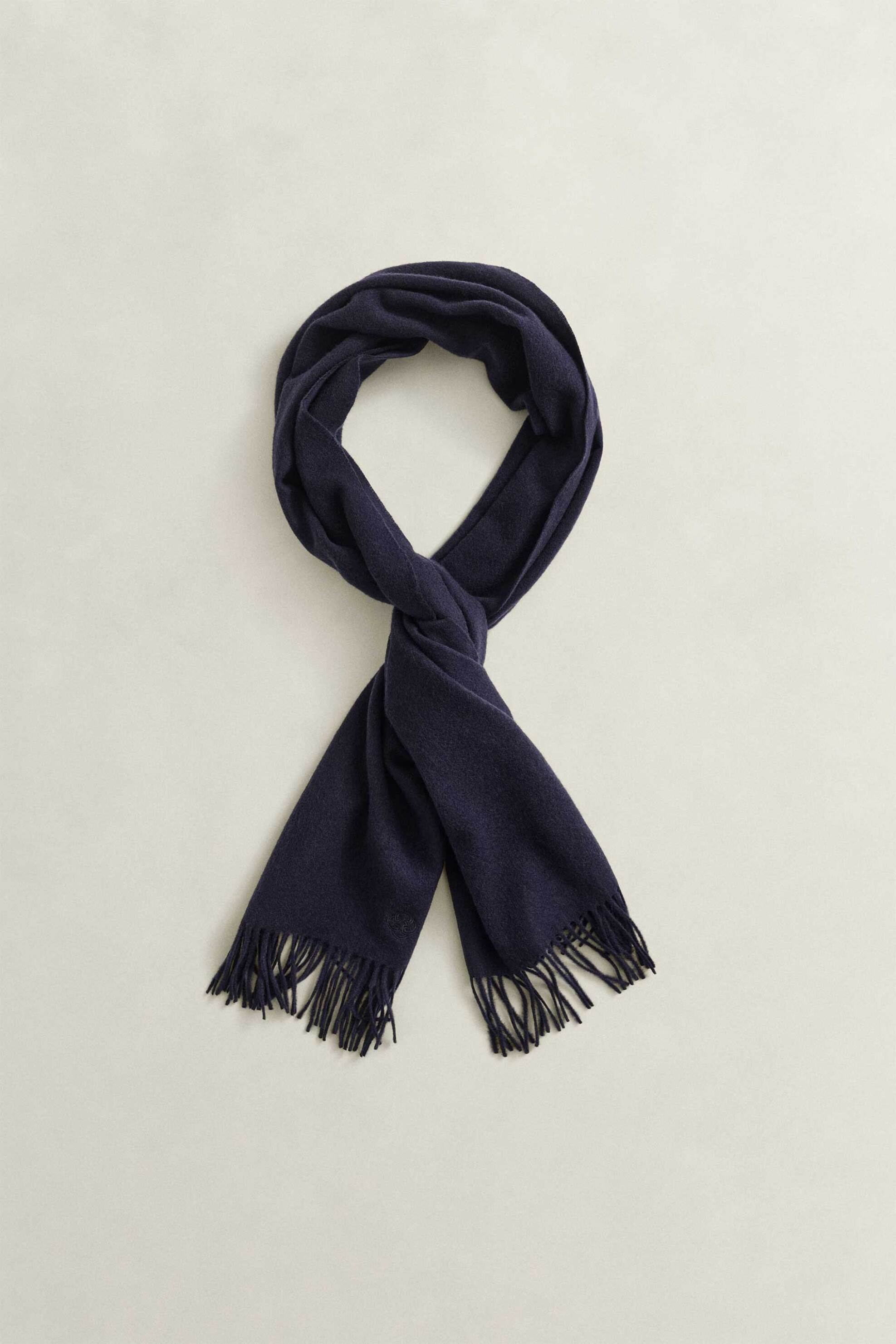 Gant γυναικείο μάλλινο κασκόλ με graphic monogram και κρόσσια | ONE SIZE
