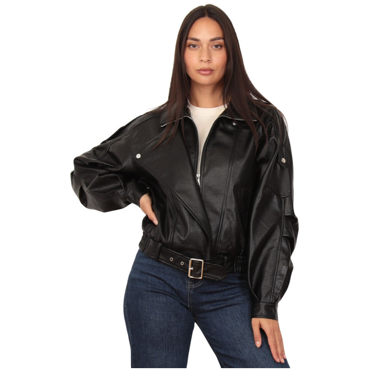 Δερμάτινο Μπουφάν La Modeuse 76499_P181245