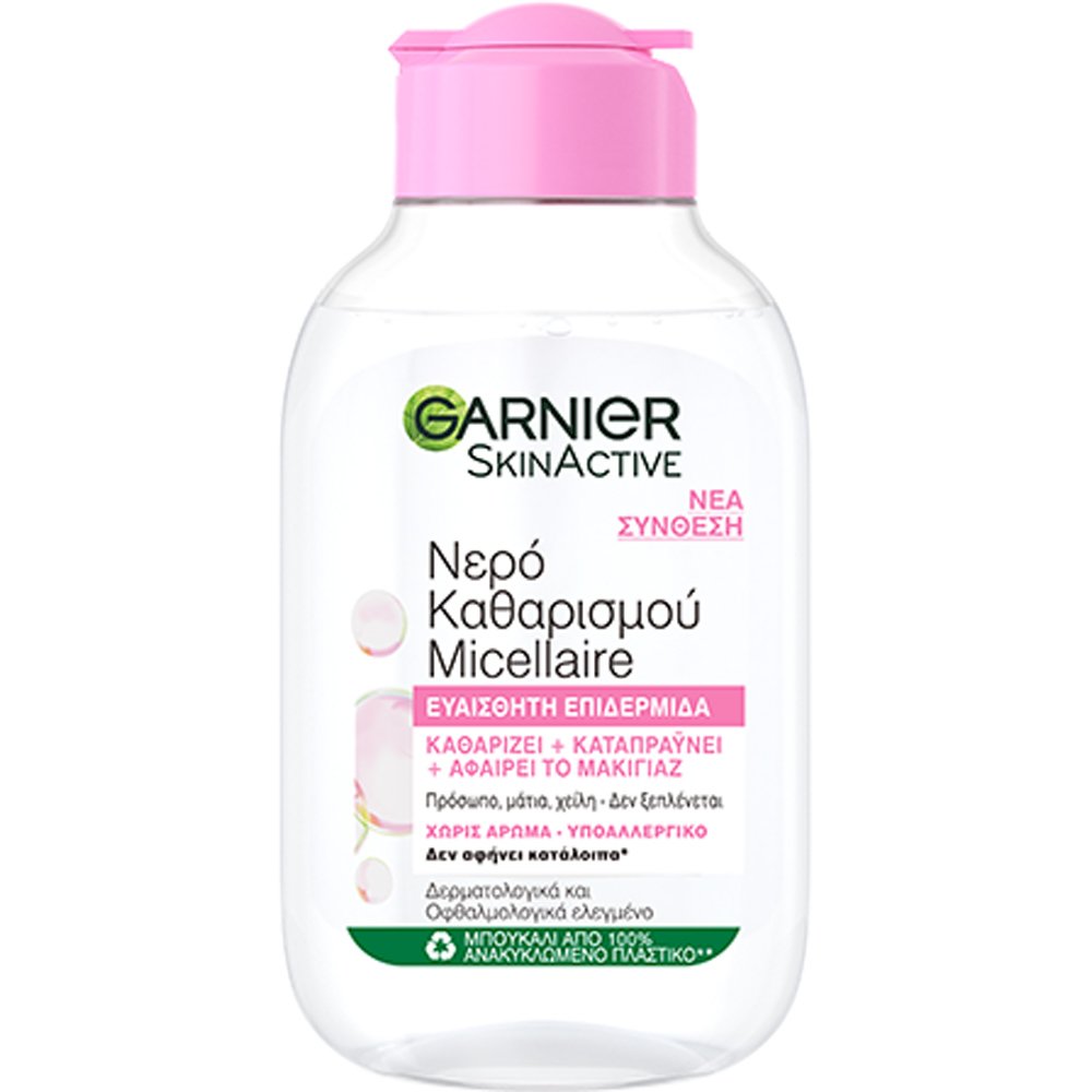 Garnier Skinactive Micellaire Water Μικυλλιακό Νερό Καθαρισμού Ντεμακιγιάζ για Ευαίσθητες Επιδερμίδες 100ml