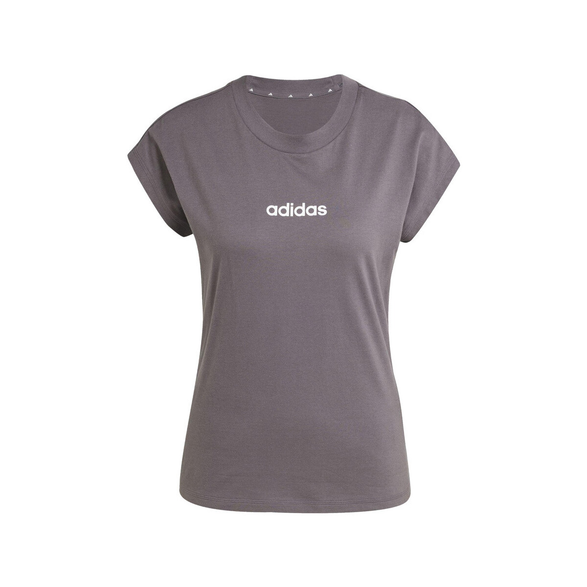 T-shirt με κοντά μανίκια adidas T-shirt 100% cotton gris
