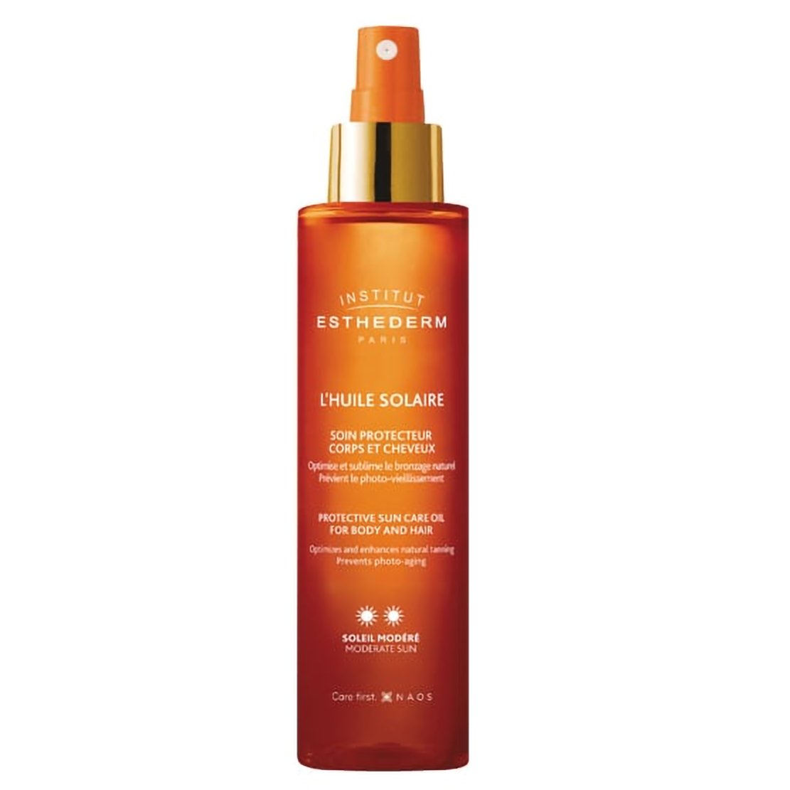 Institut Esthederm L΄Huile Solaire Protective Sun Care Oil for Body & Hair Modarate Sun Αντηλιακό Λάδι για Μαύρισμα με Διάρκεια, Κατάλληλο για το Σώμα & τα Μαλλιά 150ml