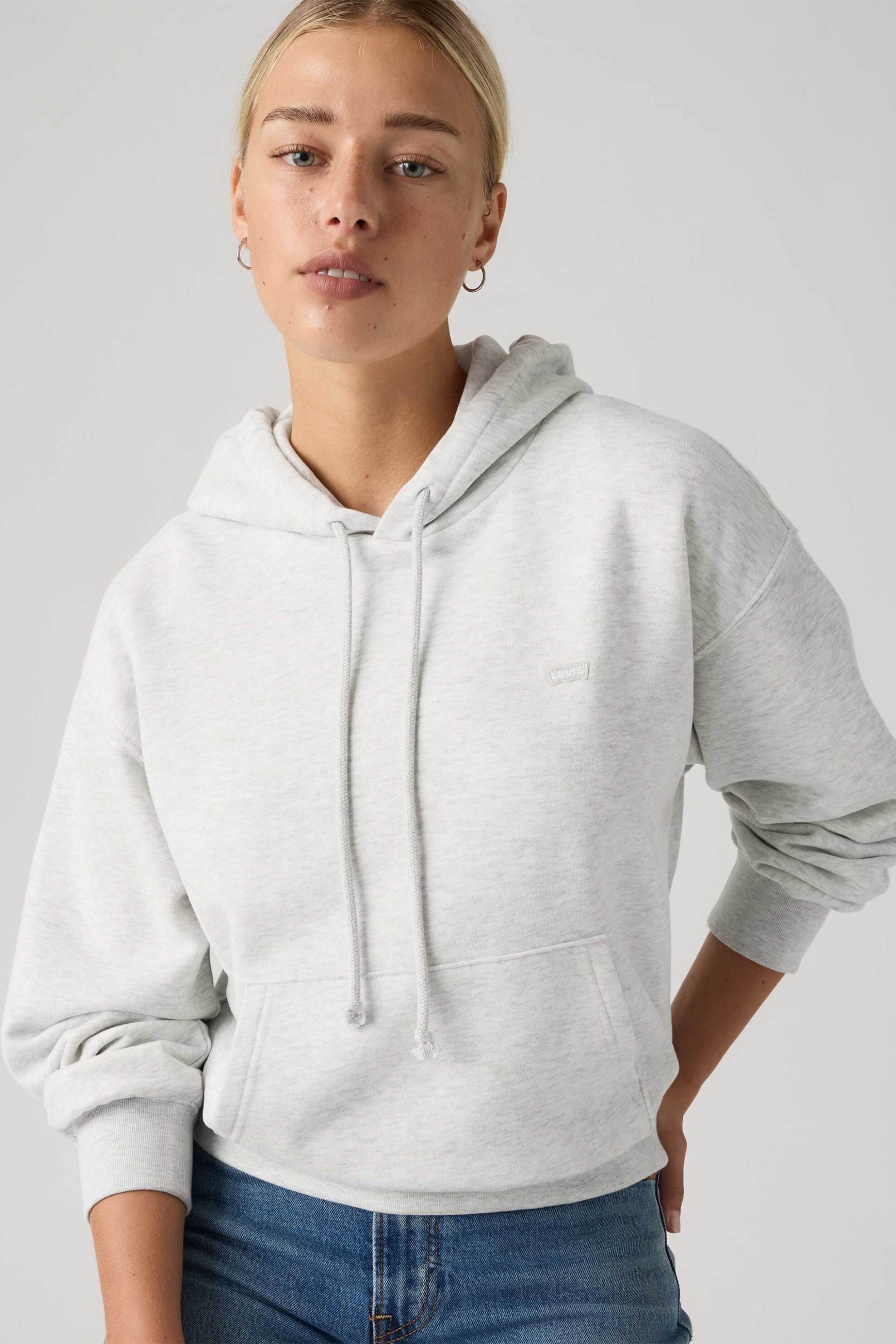 Levi's® γυναικεία μπλούζα φούτερ με κουκούλα και λογότυπο Relaxed Fit "Everyday"