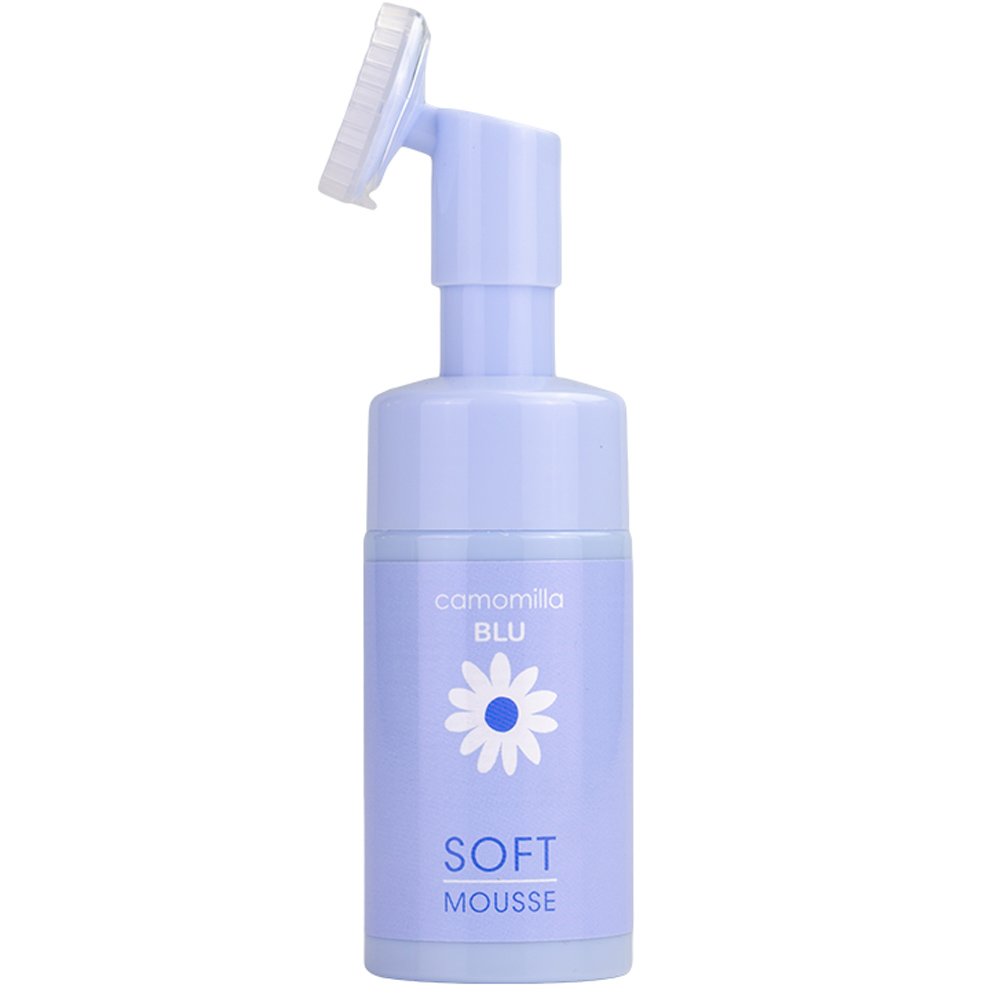 Camomilla Blu Soft Mousse Απαλός Αφρός Καθαρισμού Προσώπου για Καθημερινή Χρήση με Ενσωματωμένη Βούρτσα Σιλικόνης 100ml