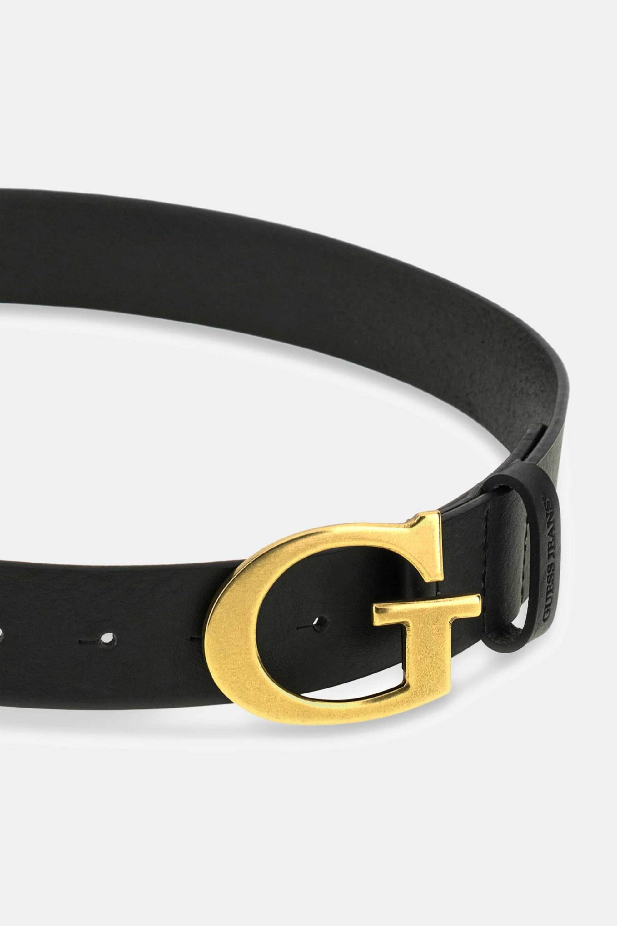 Guess γυναικεία δερμάτινη ζώνη με μεταλλικό monogram