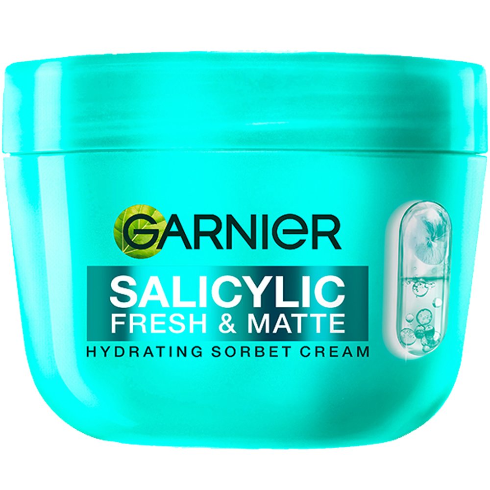Garnier Skinactive Salicylic Fresh & Matte Hydrating Sorbet Cream Ενυδατική Κρέμα Προσώπου με 5% Νιασιναμίδη & Υφή Σορμπέ για Επιδερμίδες με Τάση Ακμής 85ml
