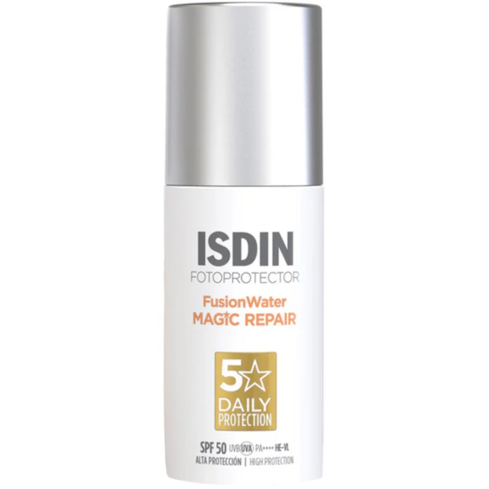 Isdin Fotoprotector 5 Daily Protection Fusion Water Magic Repair Spf50 Αντηλιακό Προσώπου Υψηλής Προστασίας με Βάση το Νερό που Προστατεύει & Επανορθώνει τα Σημάδια της Φωτογήρανσης 50ml