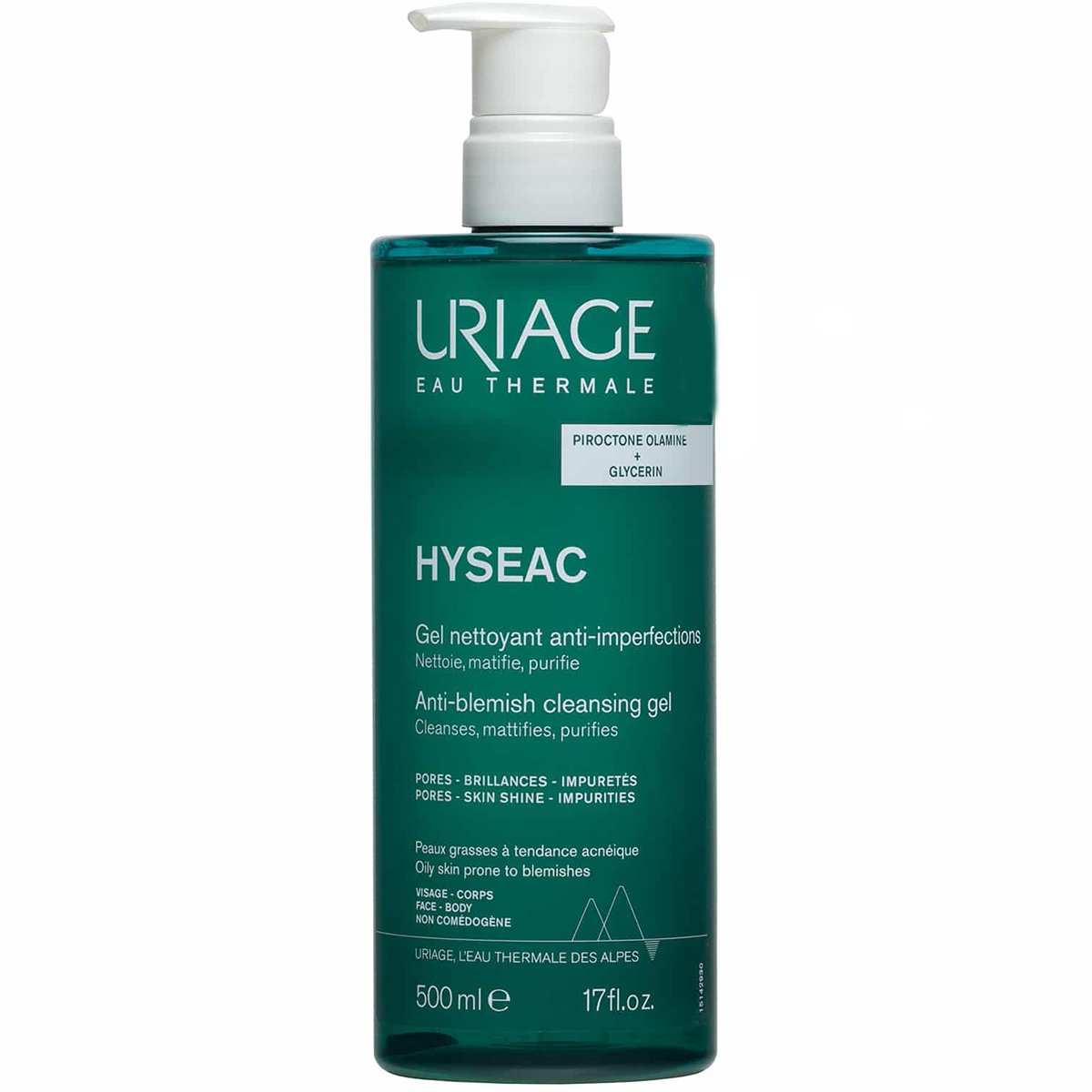Uriage Hyseac Cleansing Gel for Oily Skin with Blemishes Gel Καθαρισμού Προσώπου & Σώματος για Λιπαρά Δέρματα με Τάση Ακμής 500ml