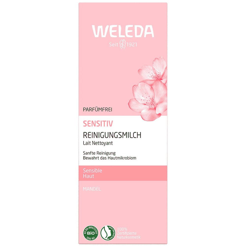 Weleda Senstive Gentle Cleansing Milk Καταπραϋντικό Γαλάκτωμα Καθαρισμού Αμύγδαλο 75ml
