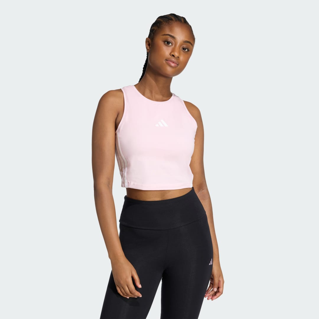 ΑΜΑΝΙΚΗ ΜΠΛΟΥΖΑ ESSENTIALS 3-STRIPES PADDED