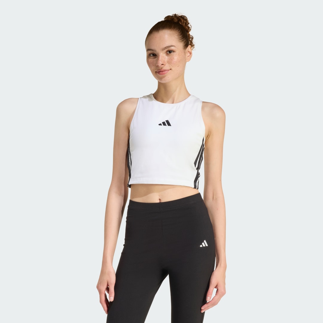 ΑΜΑΝΙΚΗ ΜΠΛΟΥΖΑ ESSENTIALS 3-STRIPES PADDED