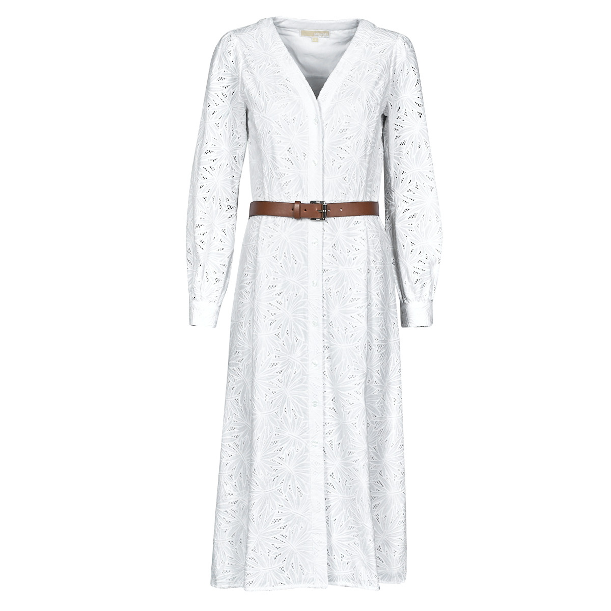 Μακριά Φορέματα MICHAEL Michael Kors PALM EYELET KATE DRESS