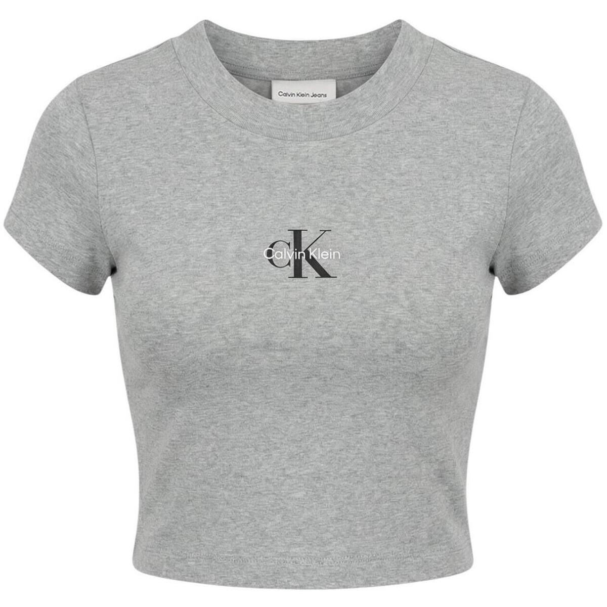 T-shirt με κοντά μανίκια Calvin Klein Jeans MONOGRAM BABY TEE LV047AB802