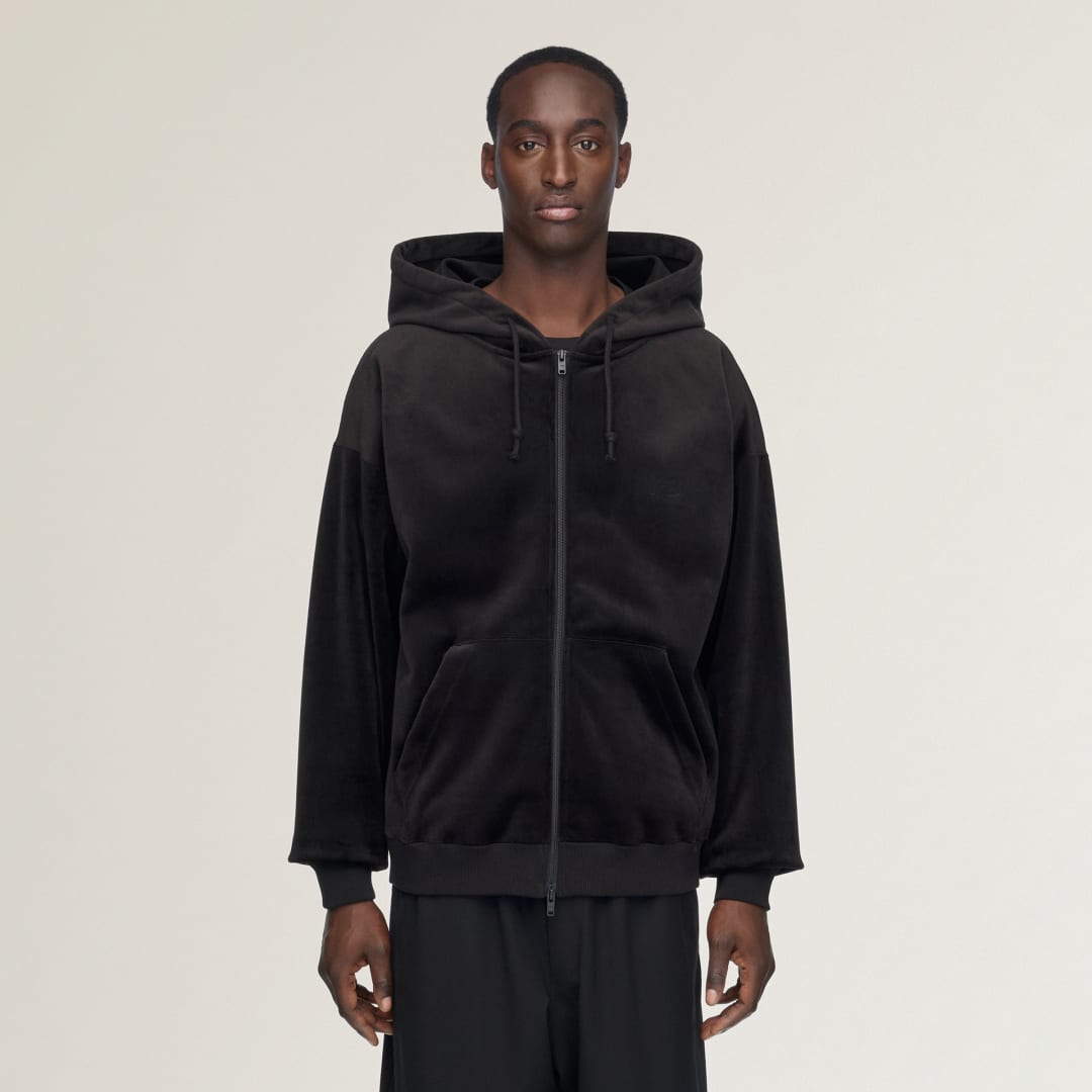 Y-3 VELVET CORDUROY ZIP HOODIE