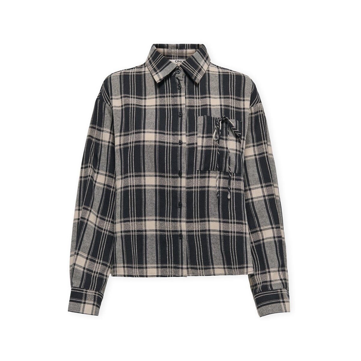 Πουκάμισα Only Agda Short Shirt - Fog/Sky Cap