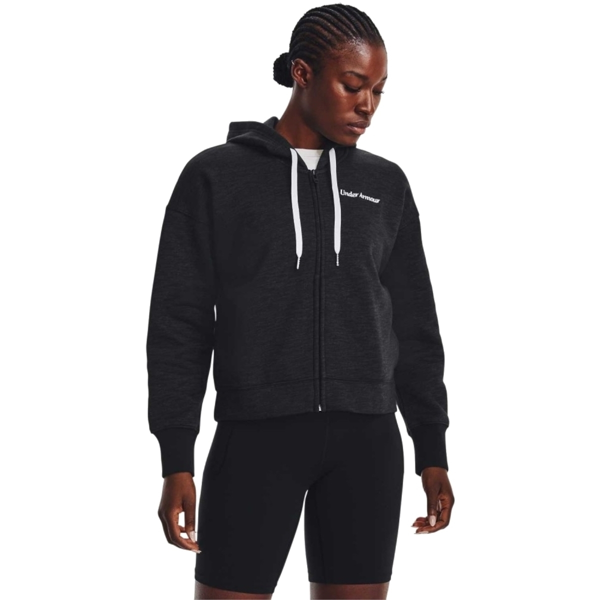 Ζακέτα Under Armour Essential Fleece Script FZ Hoodie