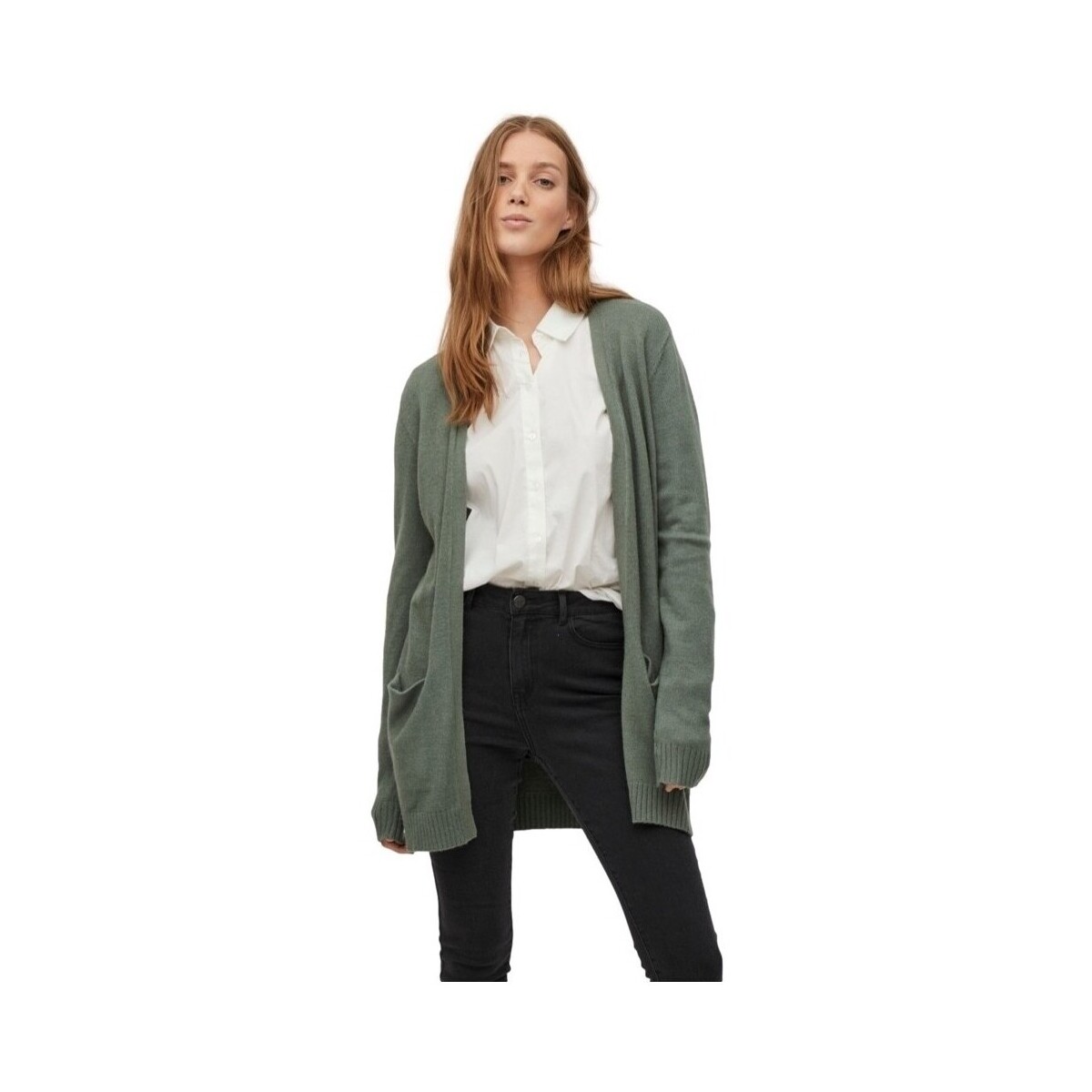 Παλτό Vila Noos Cardigan Ril - Laurel Wreath