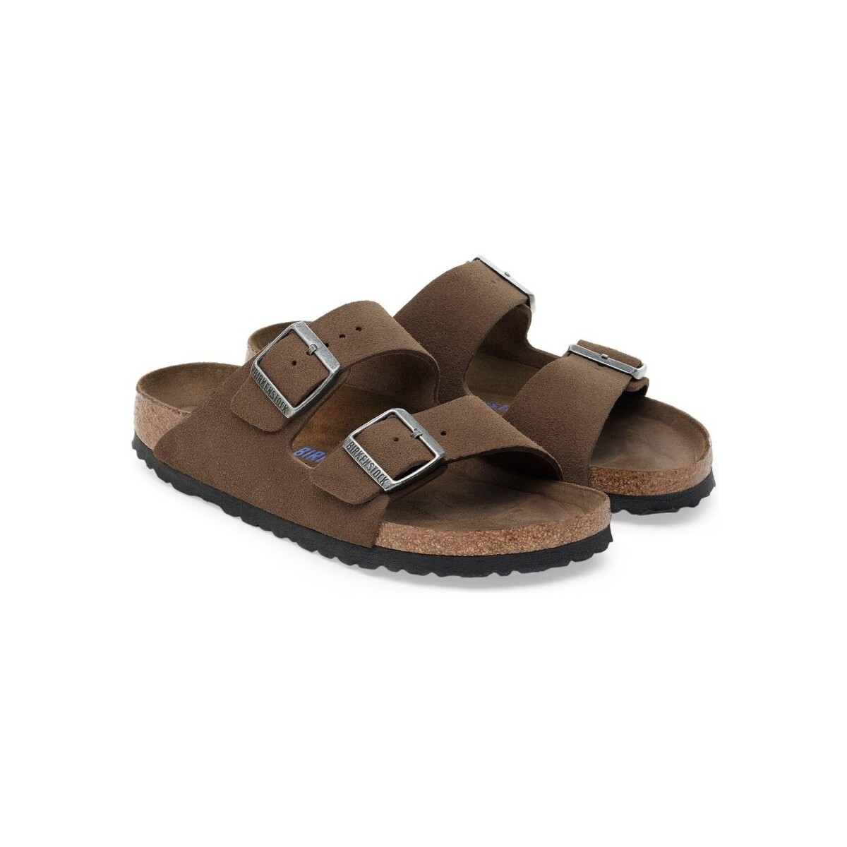 Σανδάλια BIRKENSTOCK Arizona Soft Footbed Suede Regular - Dark Tea Tonal
