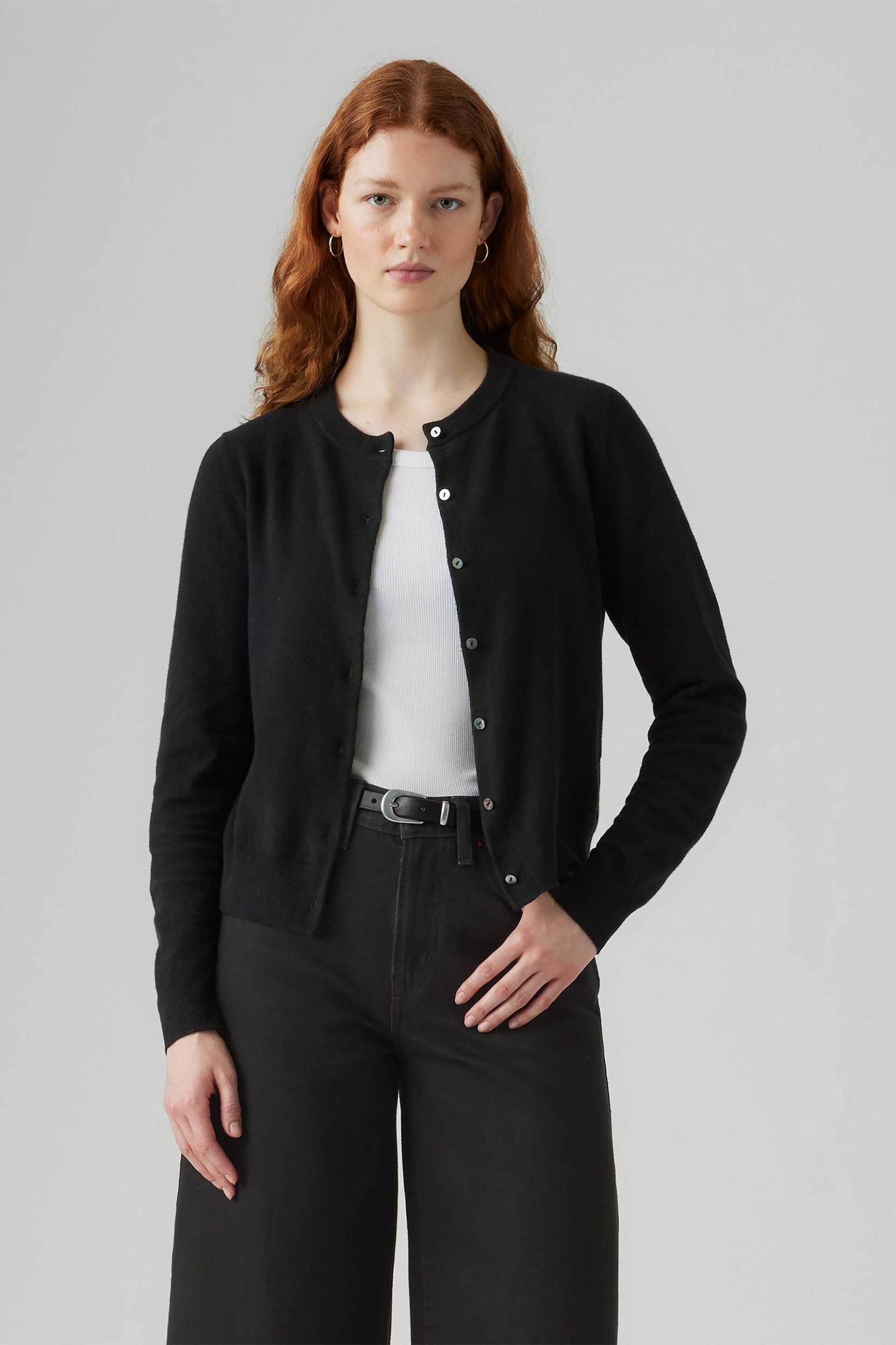 Levi's® γυναικεία πλεκτή ζακέτα μονόχρωμη Standard Fit "Tara"