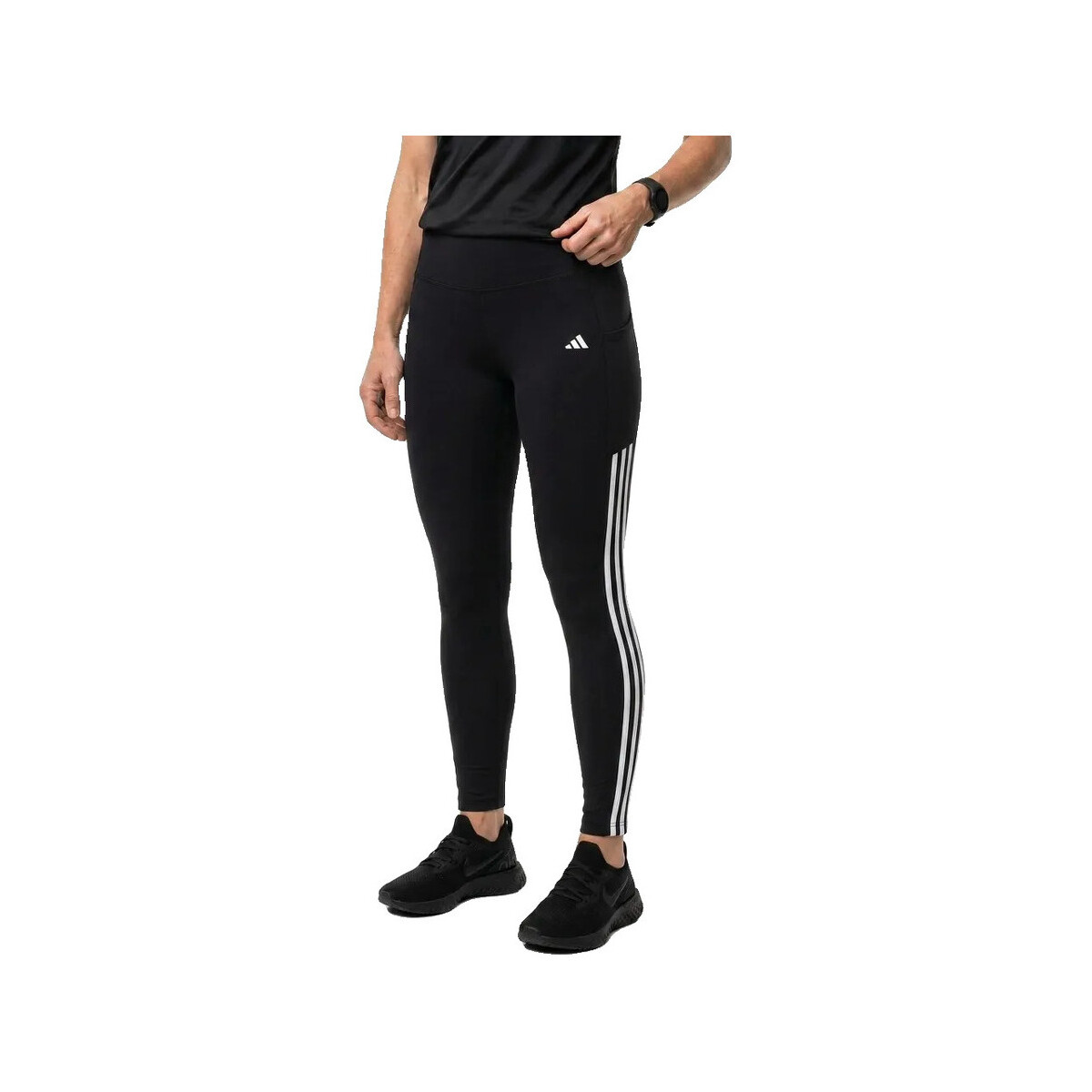 Καλσόν adidas Leggings Optime 3-Stripes taille haute