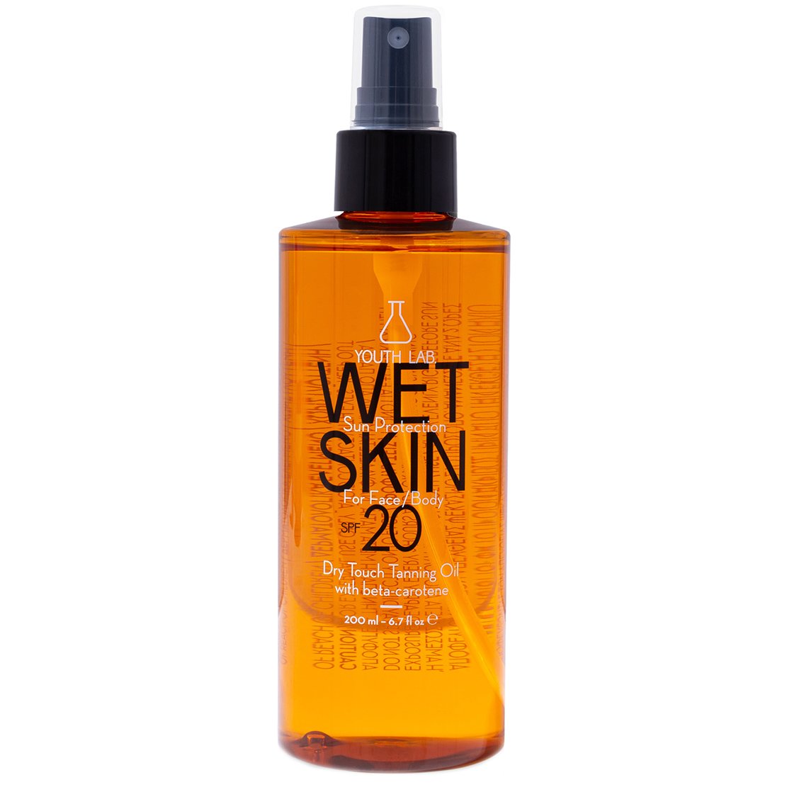 Youth Lab Wet Skin Dry Touch Tanning for Face & Body Oil Spf20, Ξηρό Λάδι Μαυρίσματος για Πρόσωπο & Σώμα με Μεσαία Αντηλιακή Προστασία 200ml