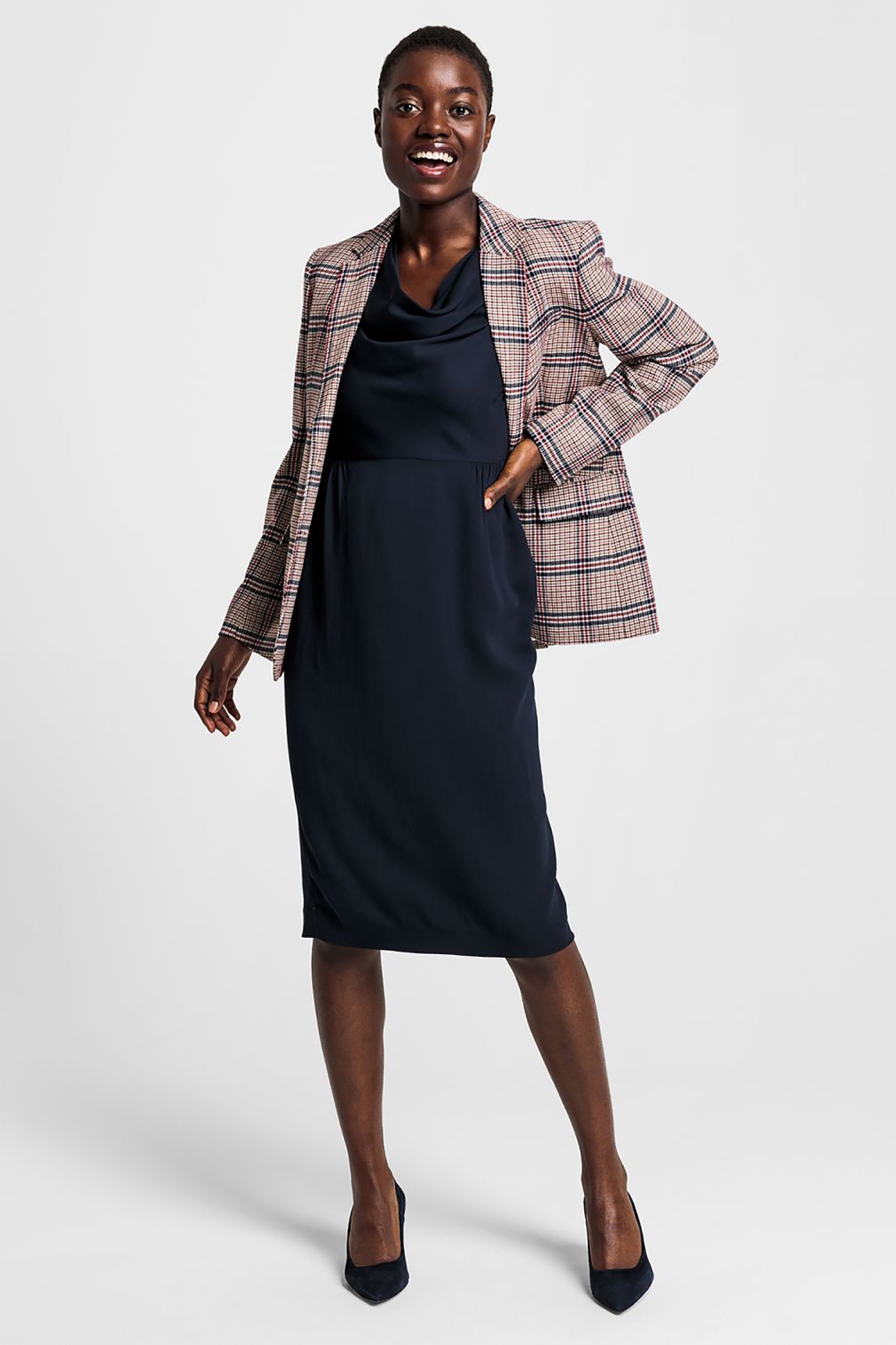 Gant γυναικείο σακάκι καρό "Stretch Wool Blazer"