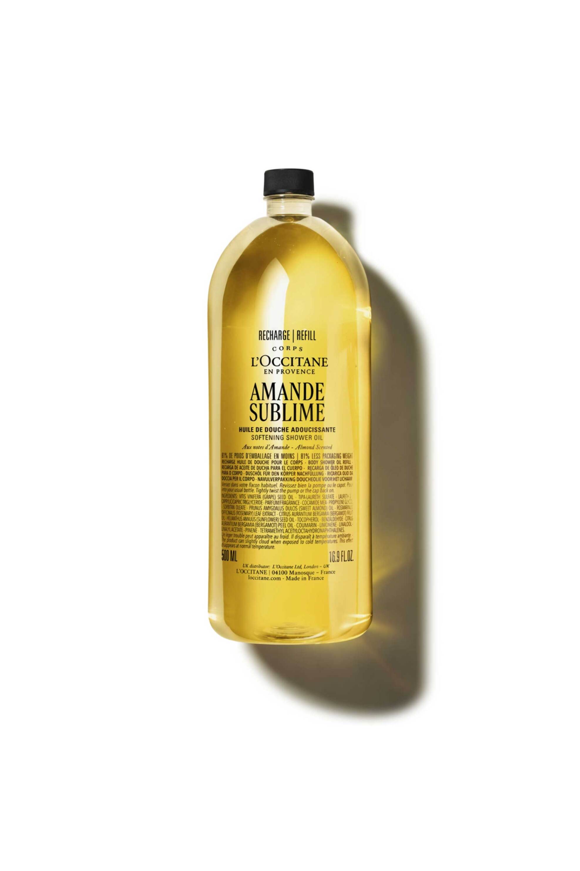 L'Occitane Amande Refill Shower Oil 500 ml