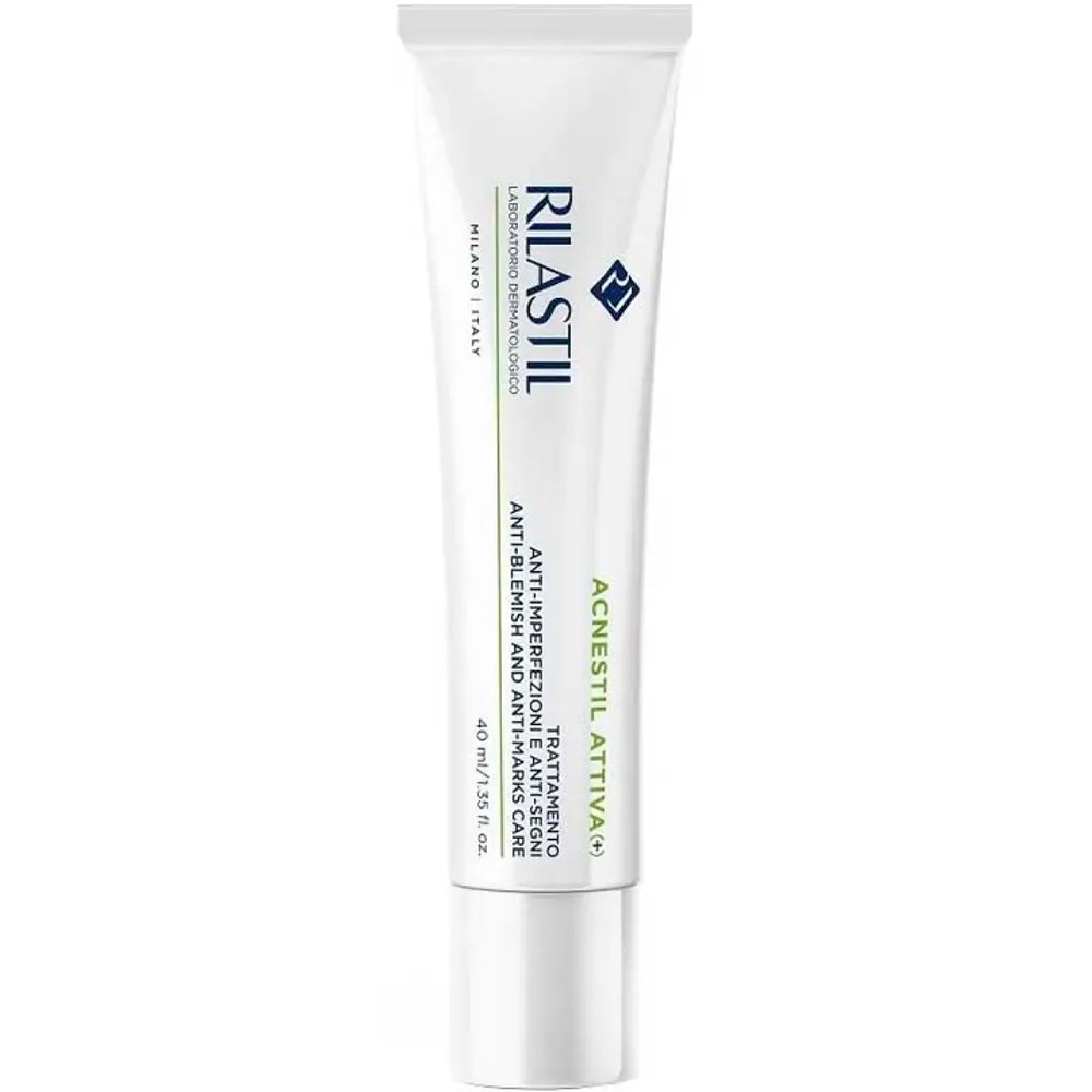 Rilastil Acnestil Attiva+ Anti-Blemish & Anti-Marks Care Κρέμα Περιποίησης Ενάντια στις Ατέλειες & τα Σημάδια Κατάλληλη για Επιδερμίδες με Τάση Ακμής 40ml
