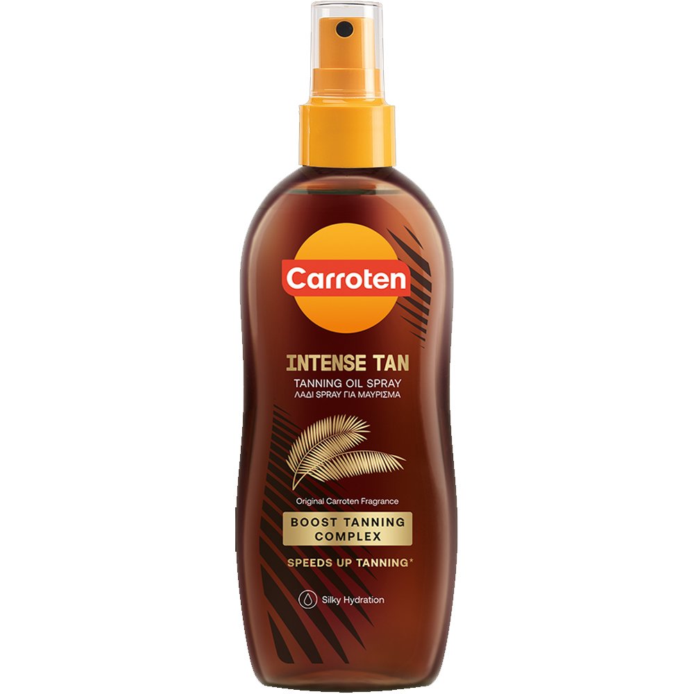 Carroten Intense Tan Tanning Oil Spray Λάδι για Ενίσχυση του Φυσικού Μαυρίσματος με Βιταμίνη Ε & Β-Καροτένιο 150ml