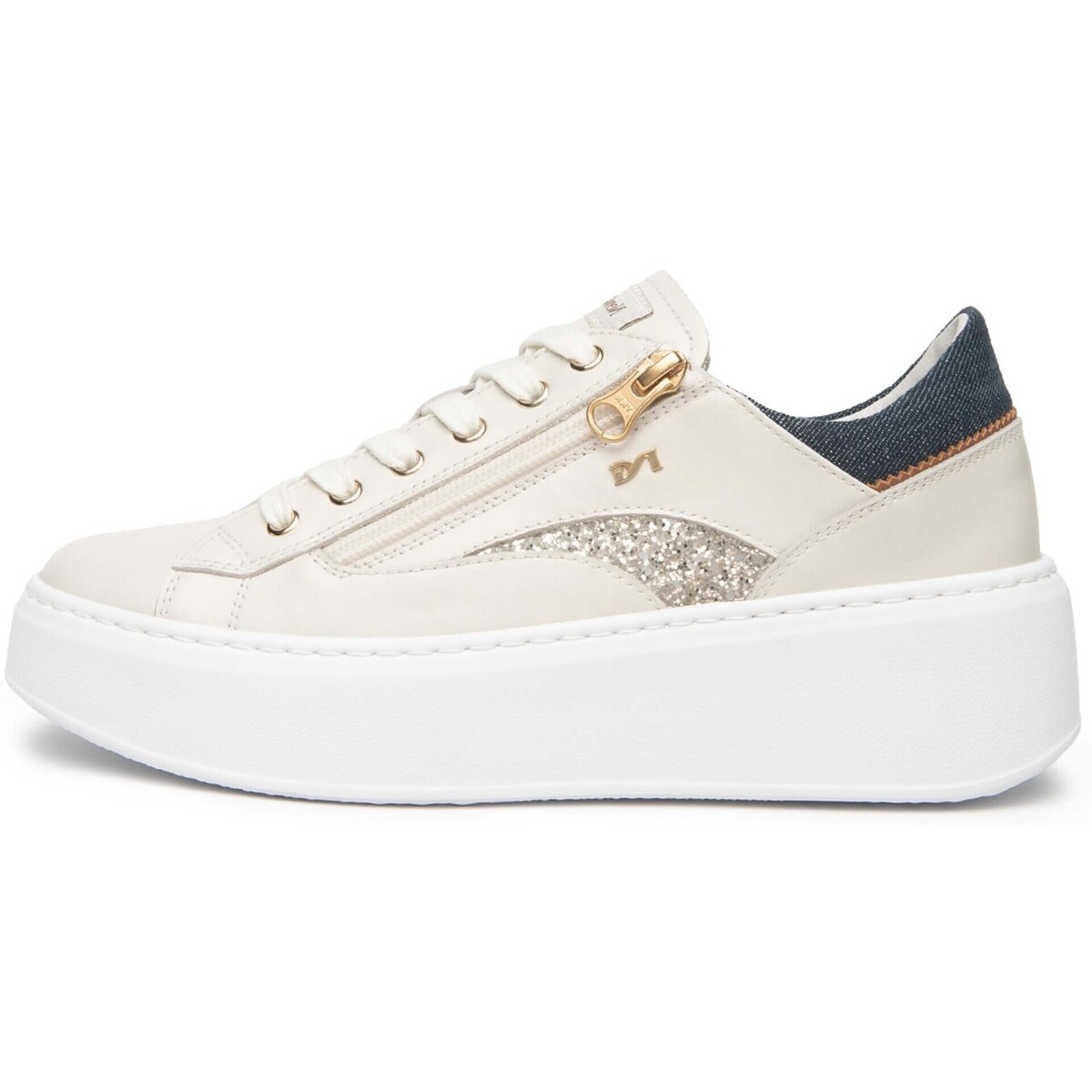 Xαμηλά Sneakers NeroGiardini Velvet Osso 0100 T.Glitter Gr.910/625 T.Tinto Jean