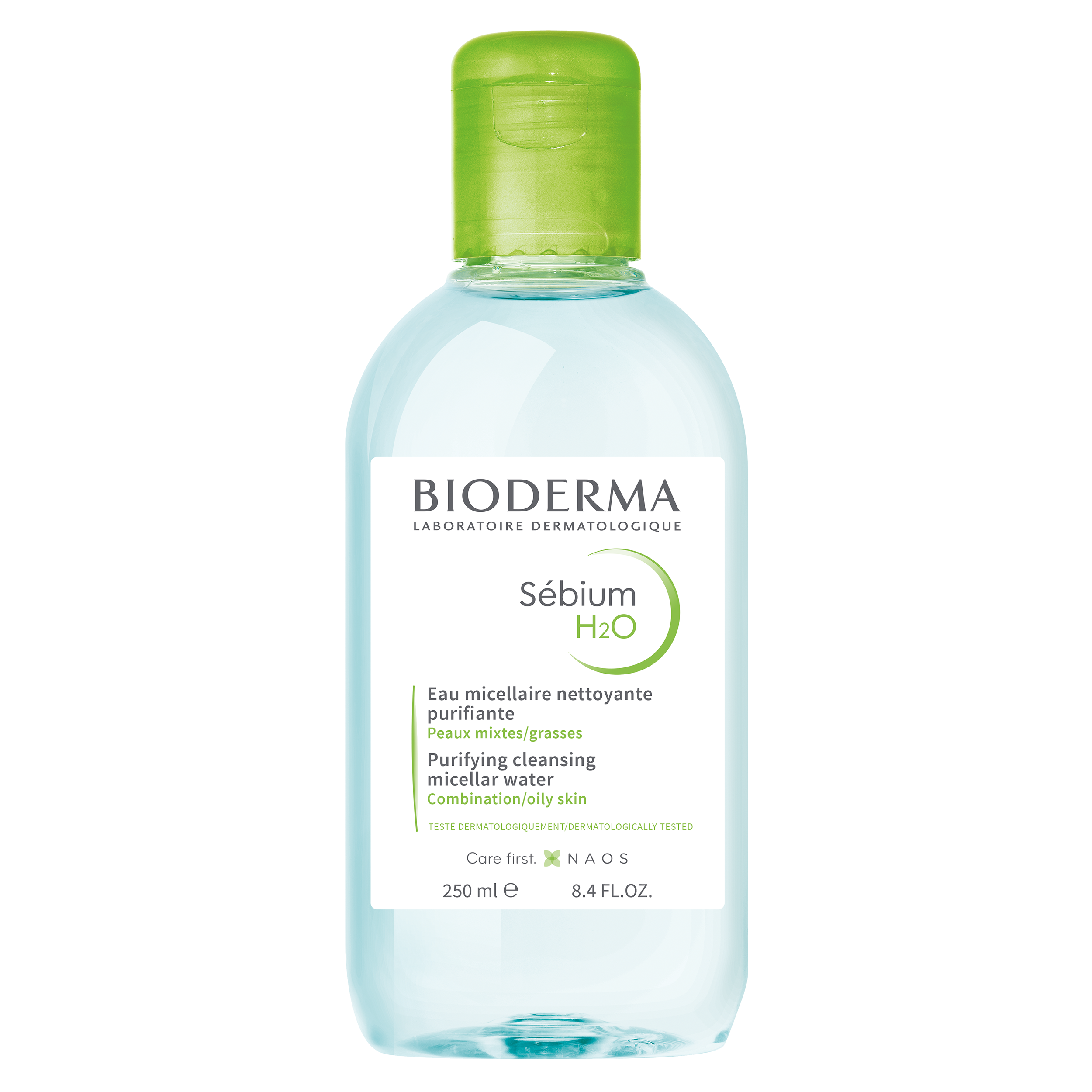 Bioderma Sebium H2O Purifying Cleansing Micellar Water Νερό Καθαρισμού & Ντεμακιγιάζ Προσώπου - Ματιών, Κατάλληλο για Μικτό - Λιπαρό Δέρμα 250ml
