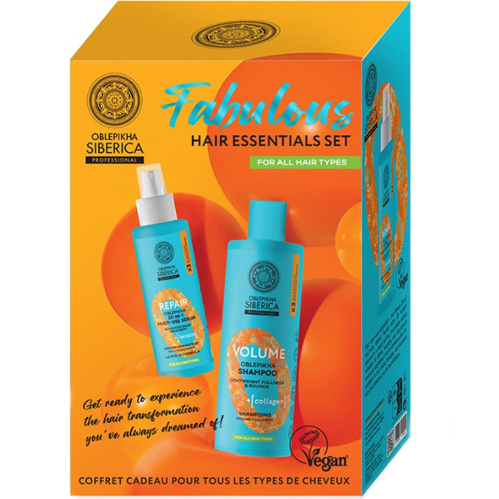 Oblepikha Siberica Professional Promo Repair 20-in-1 Multi-Use-Serum 200ml & Volume Shampoo 400ml