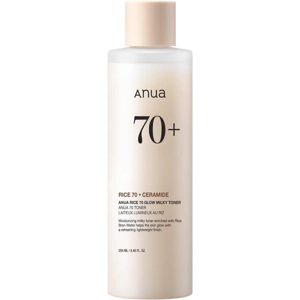 Anua Rice 70 Glow Milky Toner Ενυδατική  Γαλακτώδης Τονωτική Λοσιόν με Νερό Ρυζιού & Νιασιναμίδη 250ml