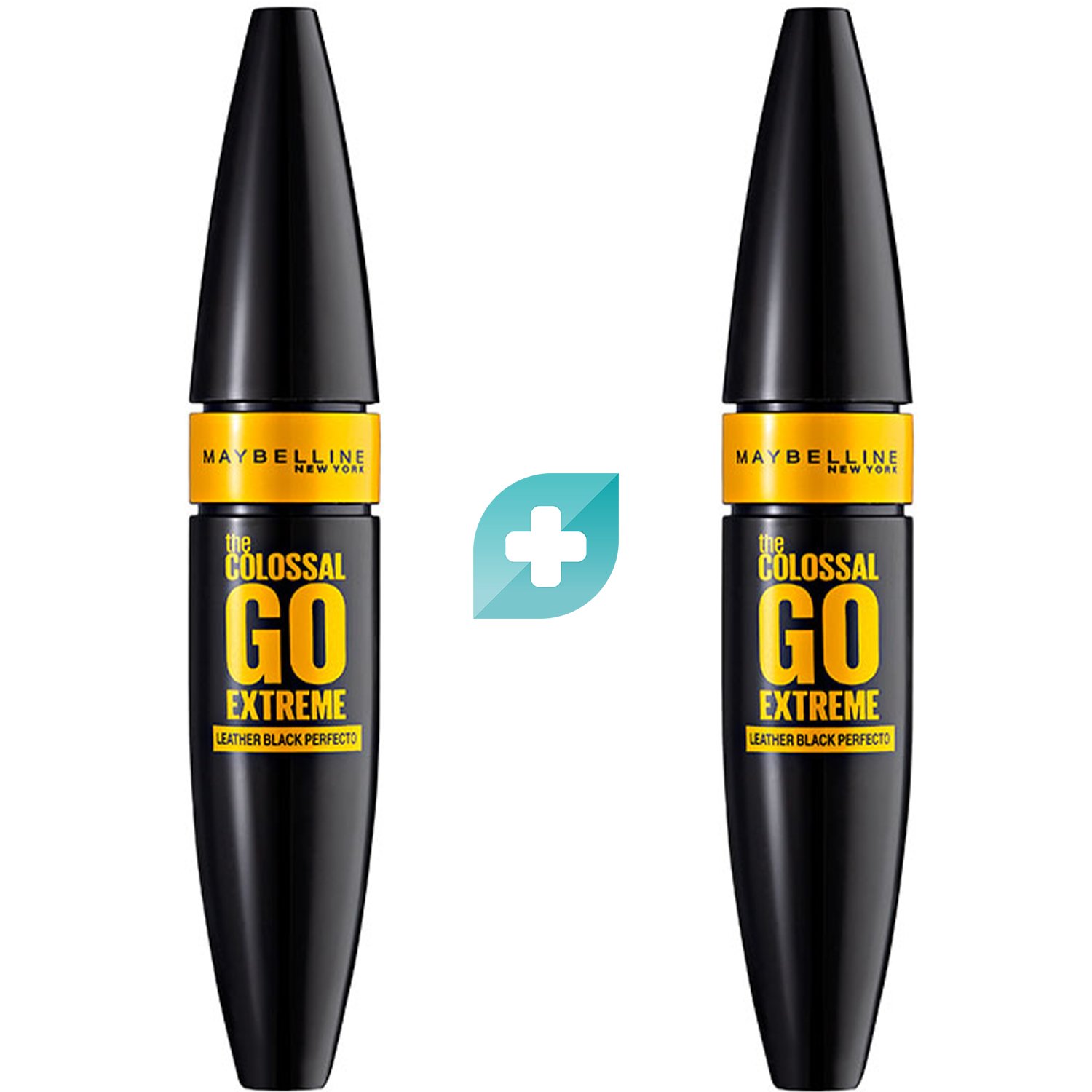 Maybelline Promo The Colossal Go Extreme Mascara Leather Black Μάσκαρα με Κολλαγόνο & Ειδικό Βουρτσάκι με Διπλές Καμπύλες για Έξτρα Όγκο 2 Τεμάχια (2x9.5ml)