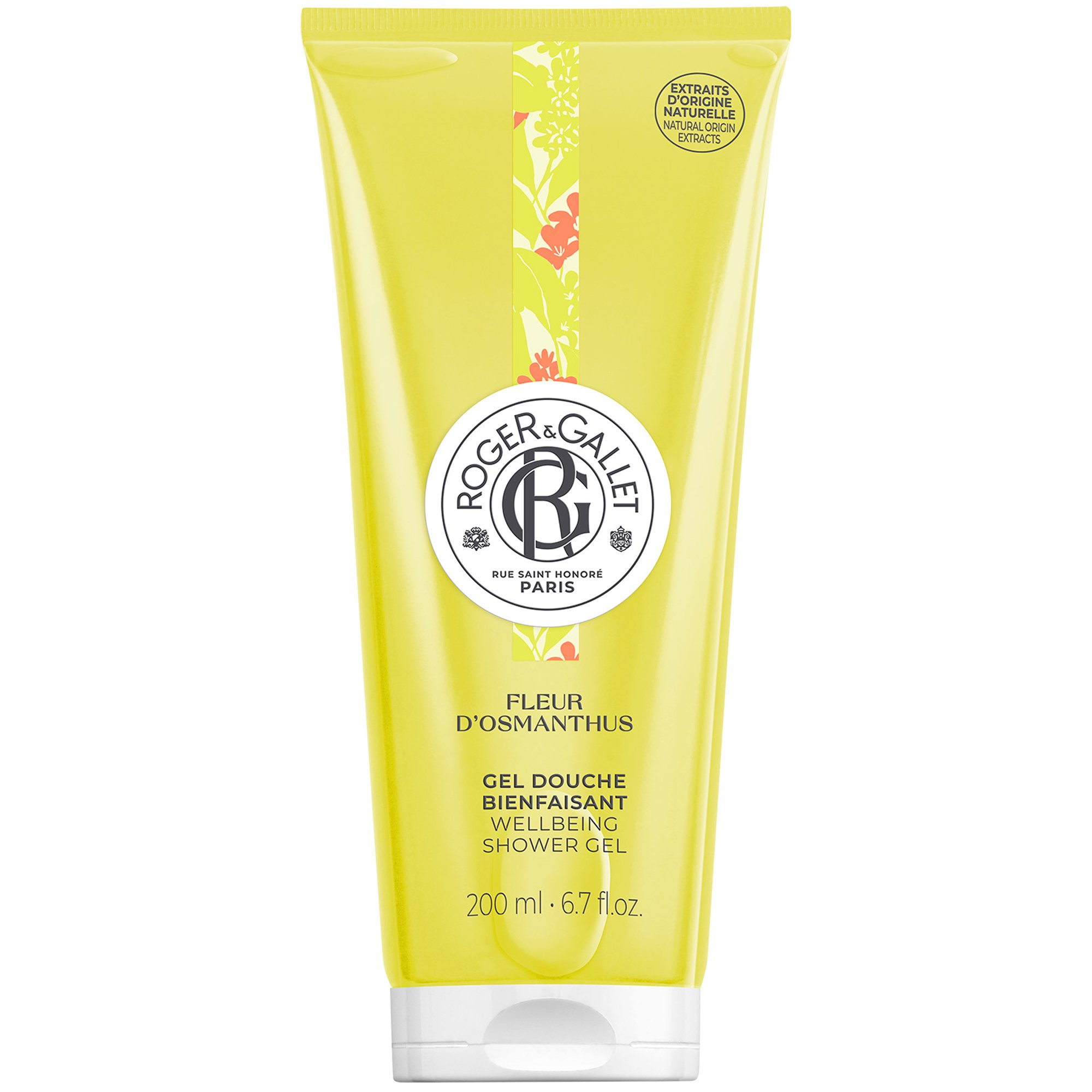 Roger & Gallet Fleur d' Osmanthus Wellbeing Shower Gel Αναζωογονητικό Αφρόλουτρο Σώματος με Αλόε Βέρα & Άρωμα Όσμανθου 200ml