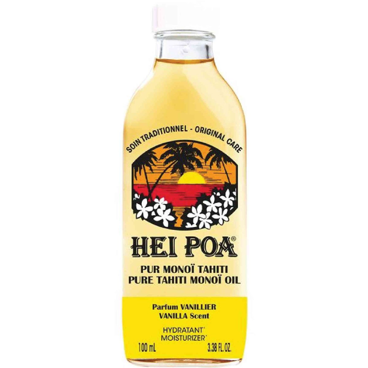 Hei Poa Pure Tahiti Monoi Oil Vanilla Λάδι Monoi με Άρωμα Βανίλια 100ml