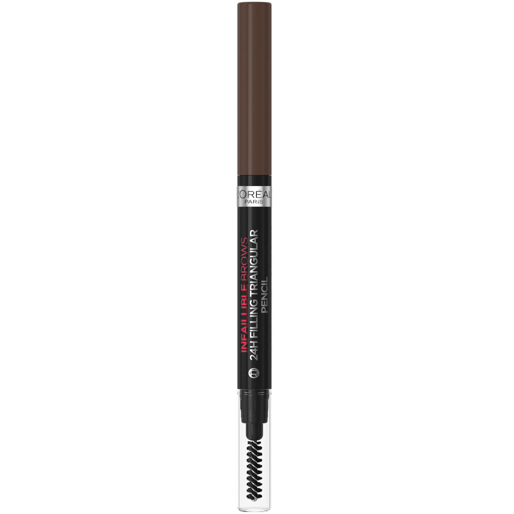 L'Oreal Paris Infaillible Brows 24H Filling Triangular Eyebrow Pencil Μολύβι Φρυδιών & Βουρτσάκι για Φυσικό Τελείωμα 1ml - 3.0 Brunette
