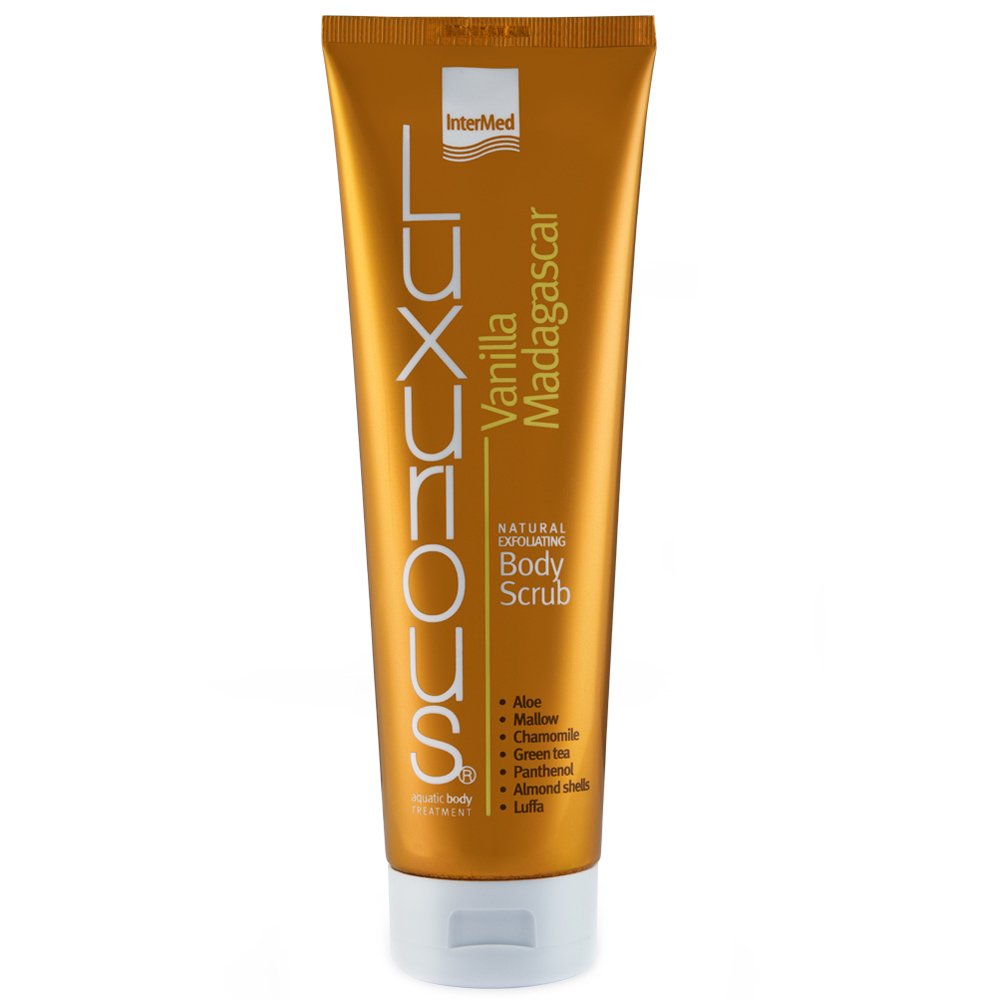Luxurious Natural Exfoliating Vanilla Madagascar Body Scrub Απολεπιστική Κρέμα Σώματος με Άρωμα Βανίλια Μαδαγασκάρης 280ml
