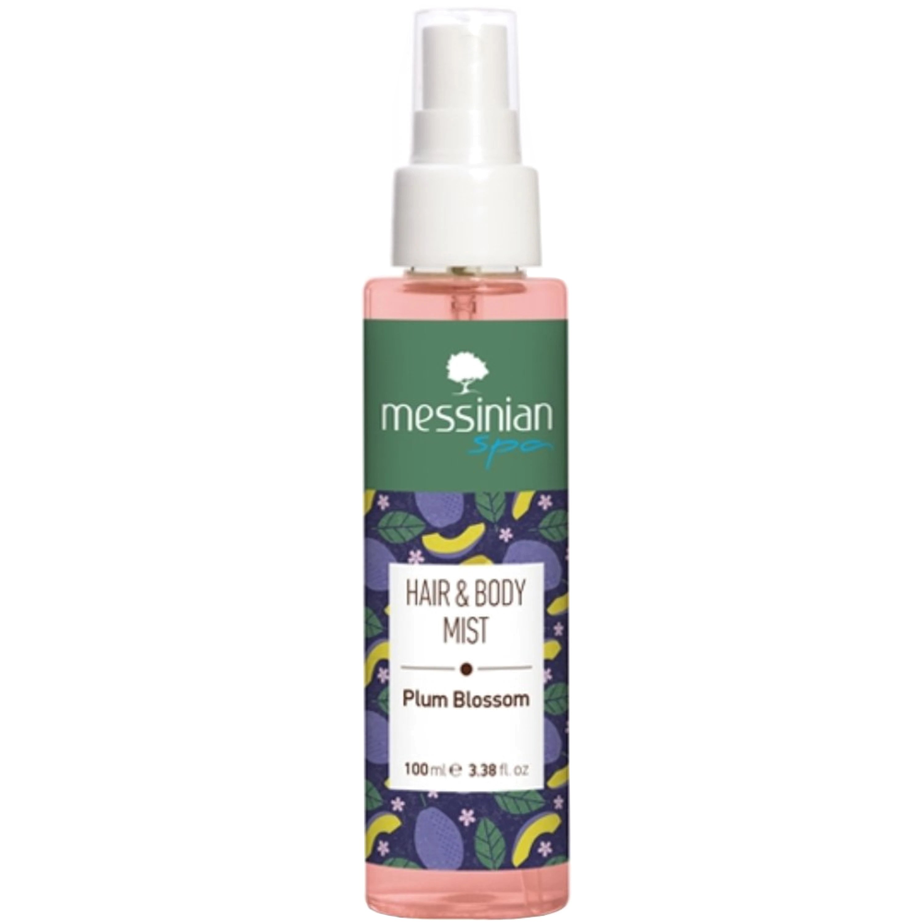 Messinian Spa Plum Blossom Hair & Body Mist Ενυδατικό Mist Μαλλιών & Σώματος με Άρωμα απο Άνθη Δαμασκηνιάς 100ml