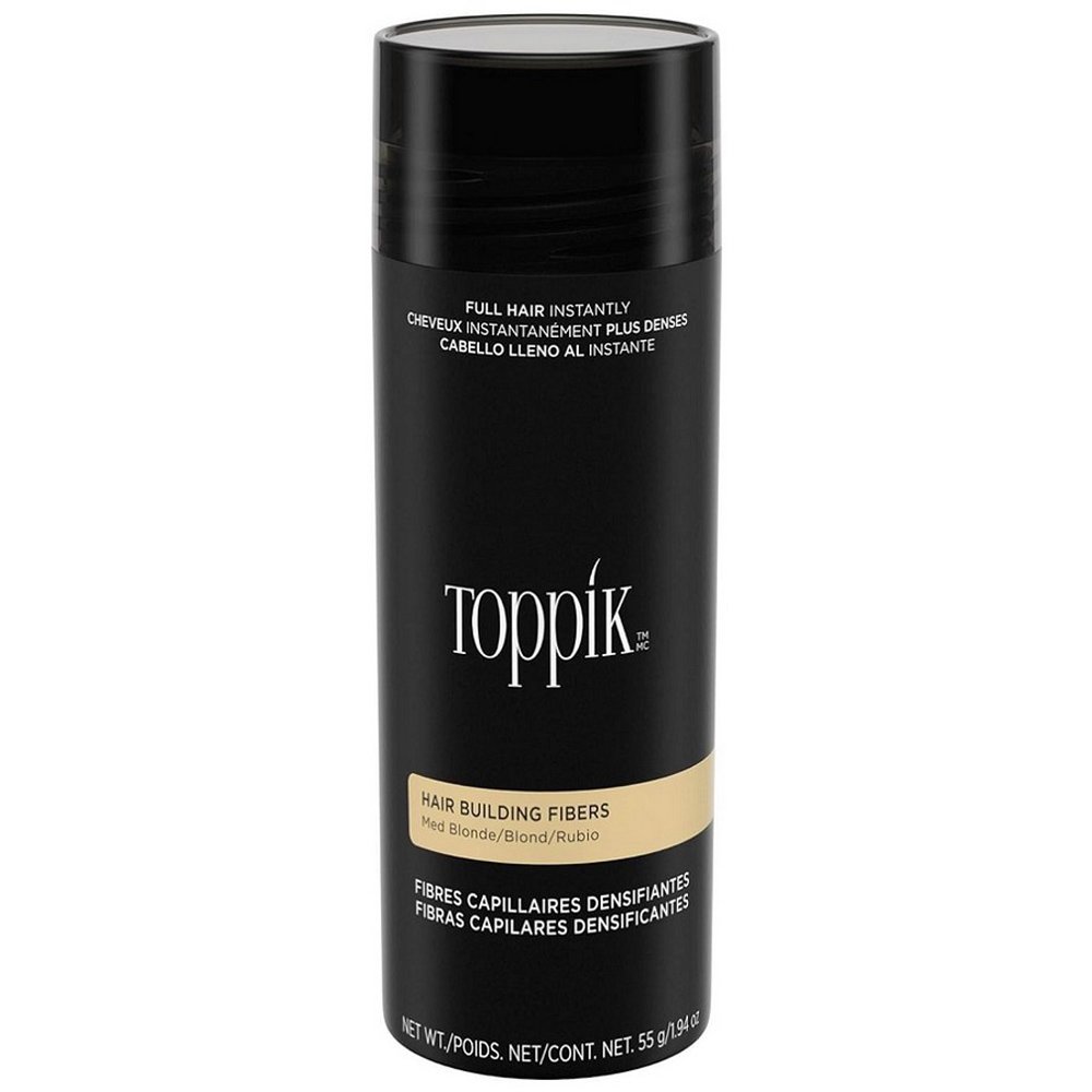 Toppik Hair Building Fibers Ίνες Κάλυψης Αραίωσης Μαλλιών με Κερατίνη 55g - Medium Blonde