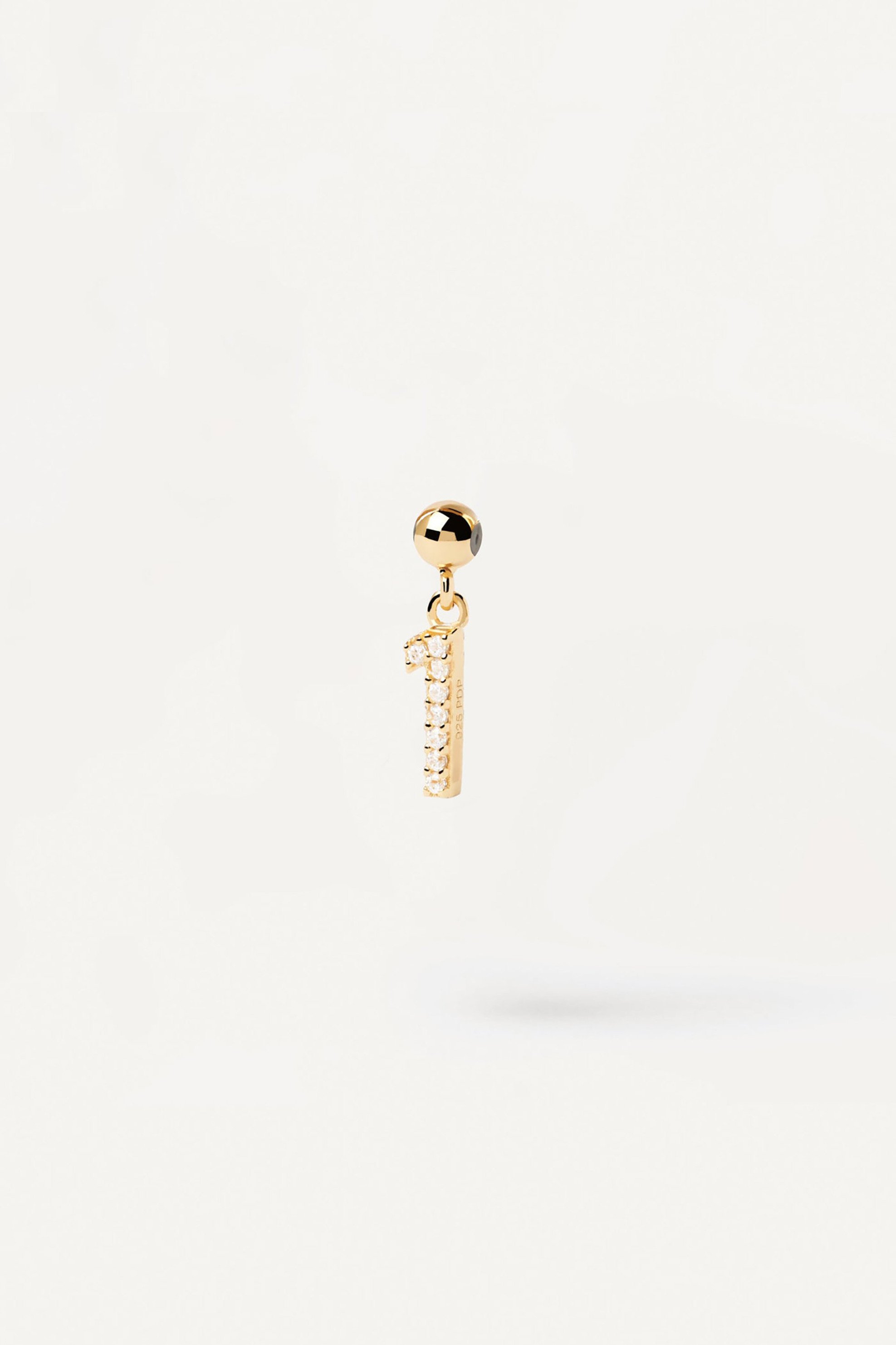PDPAOLA γυναικείο charm "Number 1"