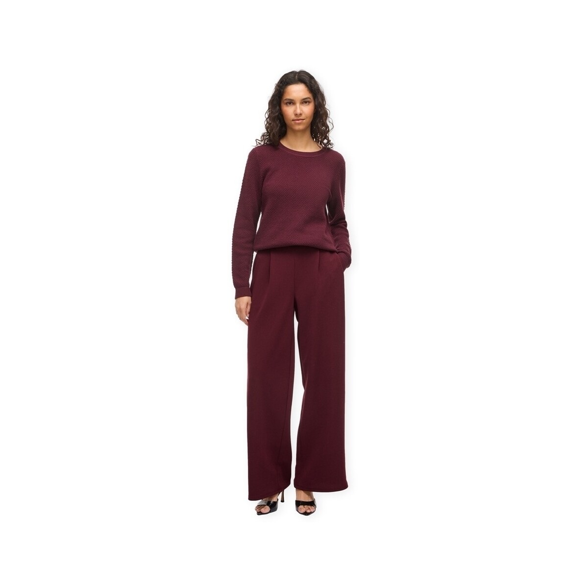 Παντελόνια Vila Noos Benne Wide Trousers - Port Royale